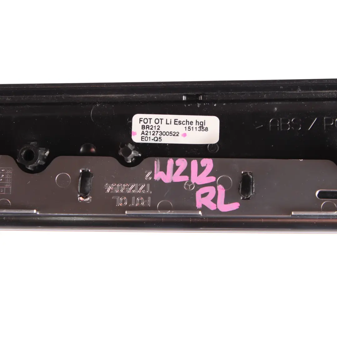 Mercedes W212 Interior Door Trim Rear Left Strip Cover Wood Glossy - SKU A2127300522 - Part number A2127300522