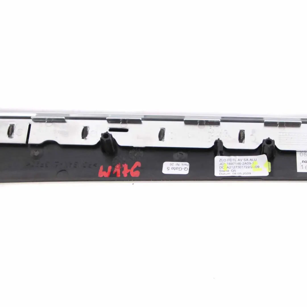 Mercedes W212 Interior Door Trim Rear Left Card Strip Aluminium 1 - SKU A2127301722-1 - Part number A2127301722