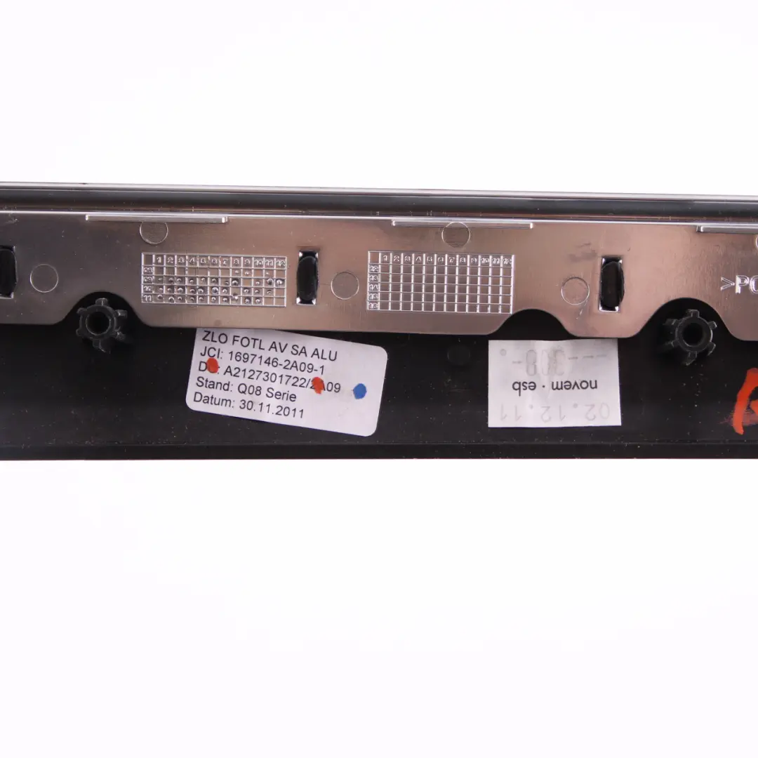 Mercedes W212 Interior Door Trim Rear Left N/S Card Strip Aluminium - SKU A2127301722 - Part number A2127301722