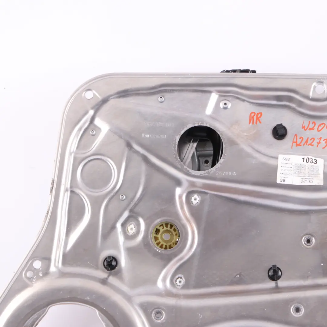  Window Lifter Mercedes W204 W212 1 Rear Right Regulator Panel Unit - SKU A2127301879-2 - Part number A2127301879