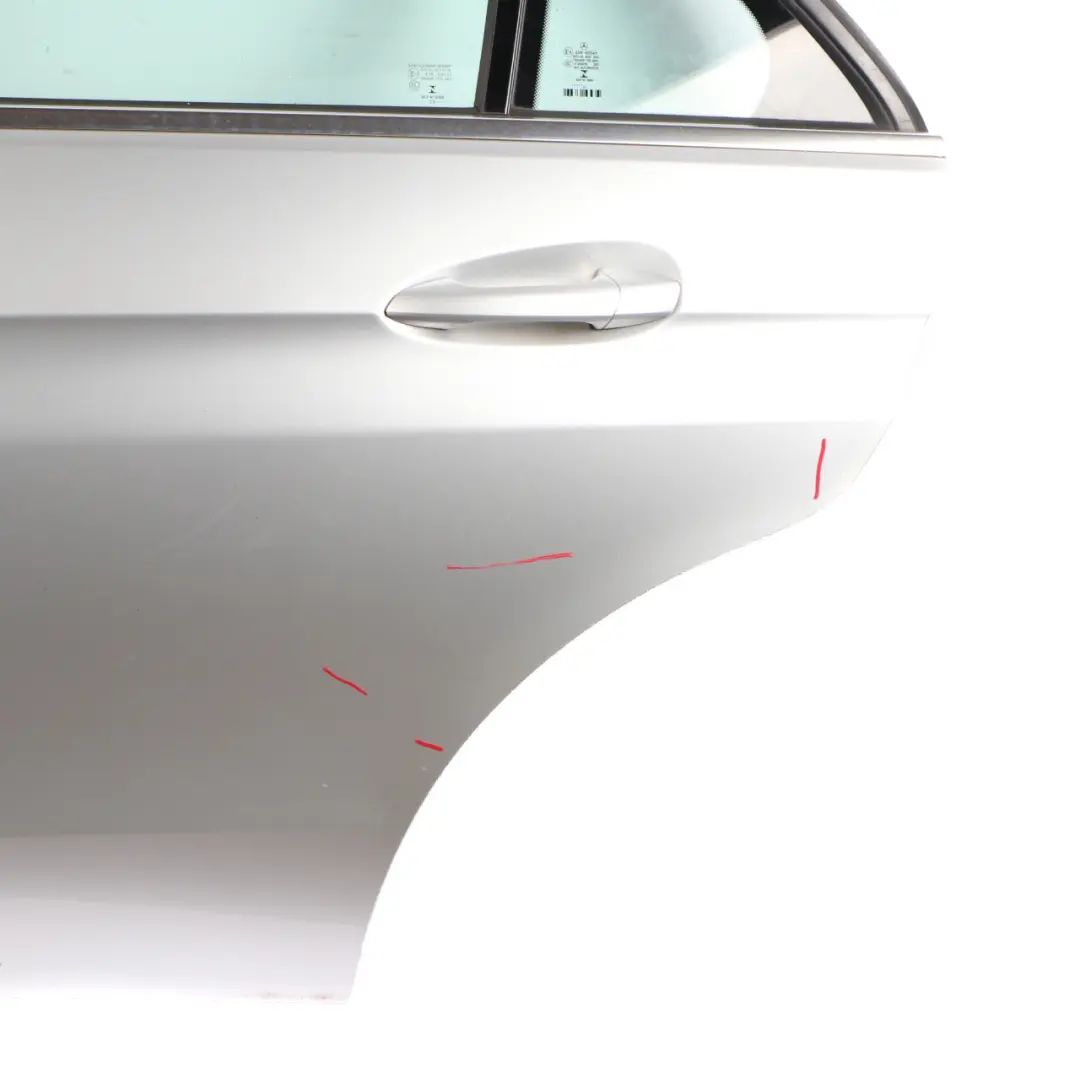 Door Rear Left N/S Cover Panel Iridium Silver Metallic - 775 to Mercedes W212 with Part number A2127303305 Mercedes W212 Door Rear Left N/S Cover Panel Iridium Silver Metallic - 775 - SKU A2127303305-IRS - Part number A2127303305