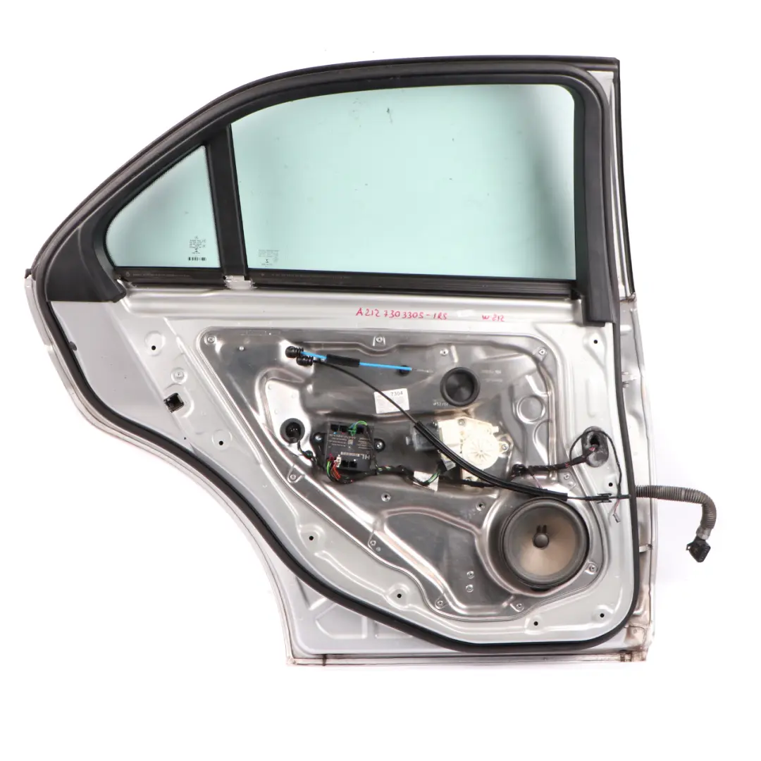 Door Rear Left N/S Cover Panel Iridium Silver Metallic - 775 to Mercedes W212 with Part number A2127303305 Mercedes W212 Door Rear Left N/S Cover Panel Iridium Silver Metallic - 775 - SKU A2127303305-IRS - Part number A2127303305