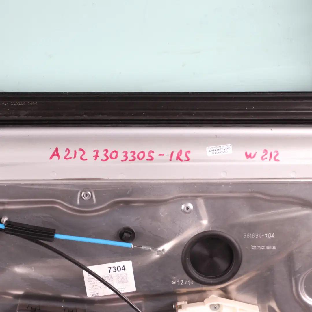 Door Rear Left N/S Cover Panel Iridium Silver Metallic - 775 to Mercedes W212 with Part number A2127303305 Mercedes W212 Door Rear Left N/S Cover Panel Iridium Silver Metallic - 775 - SKU A2127303305-IRS - Part number A2127303305