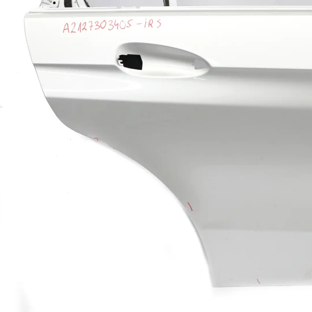 Door Rear Right O/S Iridium Silver Metallic - 775 to Mercedes W212 Saloon with Part number A2127300205 Mercedes W212 Saloon Door Rear Right O/S Iridium Silver Metallic - 775 - SKU A2127303405-IRS - Part number A2127300205