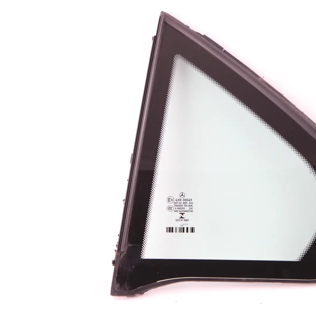 Mercedes W212 Window Glass Rear Door Left N/S Glazing Quarter AS2 - SKU A2127303900 - Part number A2127303900