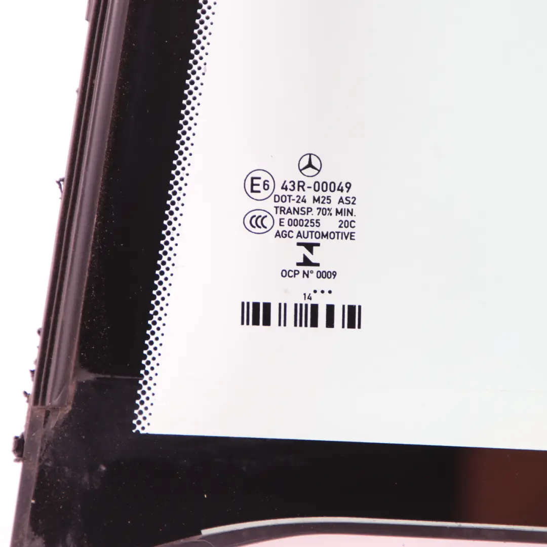 Ventana Cristal Puerta Trasera Izquierda Acristalamiento Cuarto para Mercedes W212 con número de pieza A2127303900 Mercedes W212 Ventana Cristal Puerta Trasera Izquierda Acristalamiento Cuarto - SKU A2127303900 - Número de pieza A2127303900