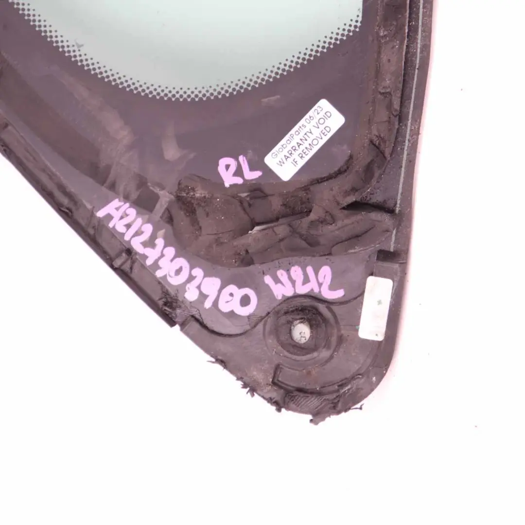 Mercedes W212 Szyba Boczna Drzwi Trójkąt Lewy Tył AS2 - SKU A2127303900 - Numer Części A2127303900