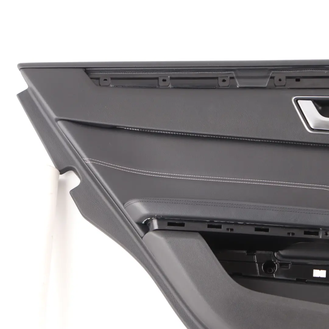 Door Card Rear Left N/S Trim Panel Cover Black Imitation Leather to Mercedes W212 with Part number A2127306770 Mercedes W212 Door Card Rear Left N/S Trim Panel Cover Black Imitation Leather - SKU A2127306770-1 - Part number A2127306770