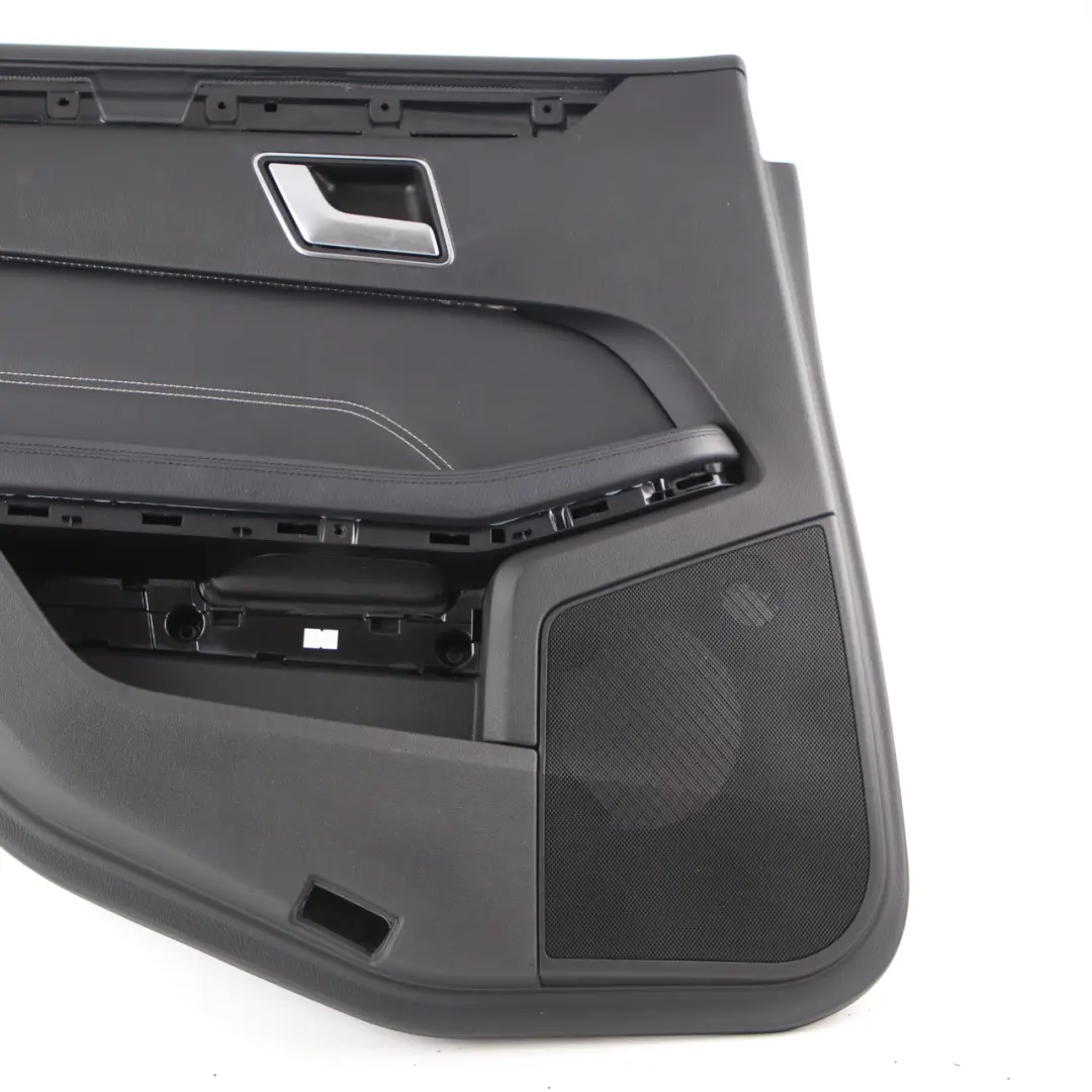 Door Card Rear Left N/S Trim Panel Cover Black Imitation Leather to Mercedes W212 with Part number A2127306770 Mercedes W212 Door Card Rear Left N/S Trim Panel Cover Black Imitation Leather - SKU A2127306770-1 - Part number A2127306770