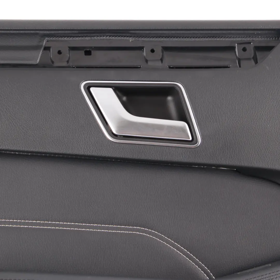 Mercedes W212 Door Card Rear Left N/S Trim Panel Cover Black Imitation Leather - SKU A2127306770-1 - Part number A2127306770