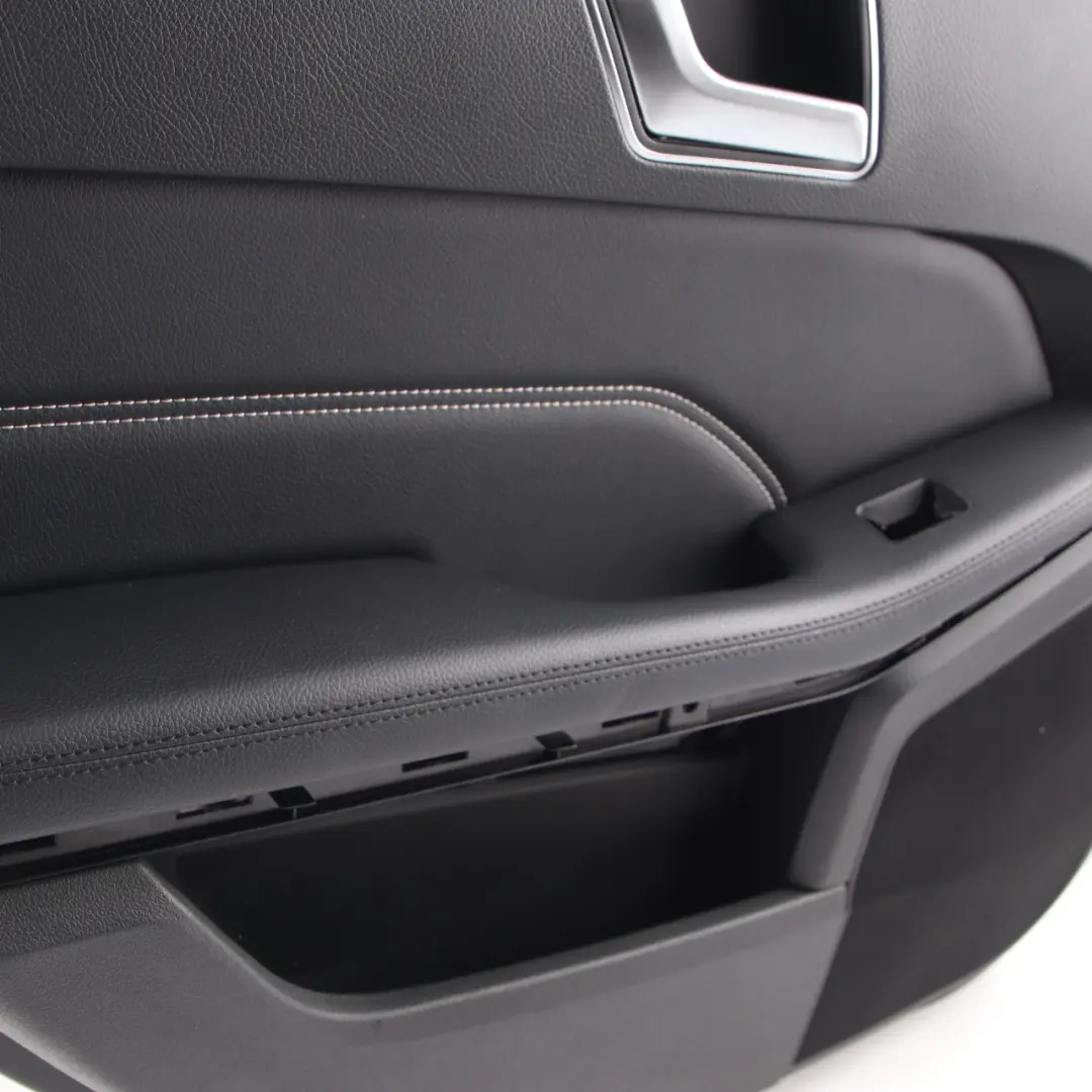 Mercedes W212 Door Card Rear Left N/S Trim Panel Cover Black Imitation Leather - SKU A2127306770-1 - Part number A2127306770