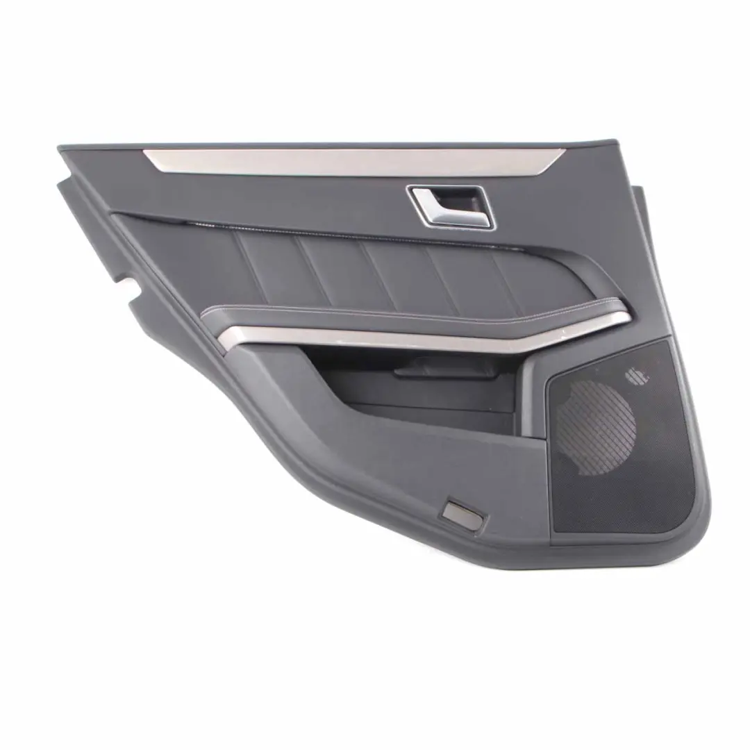 Door Card Rear Left N/S Trim Panel Cover Black Leather to Mercedes W212 with Part number A2127306770 Mercedes W212 Door Card Rear Left N/S Trim Panel Cover Black Leather - SKU A2127306770-2 - Part number A2127306770