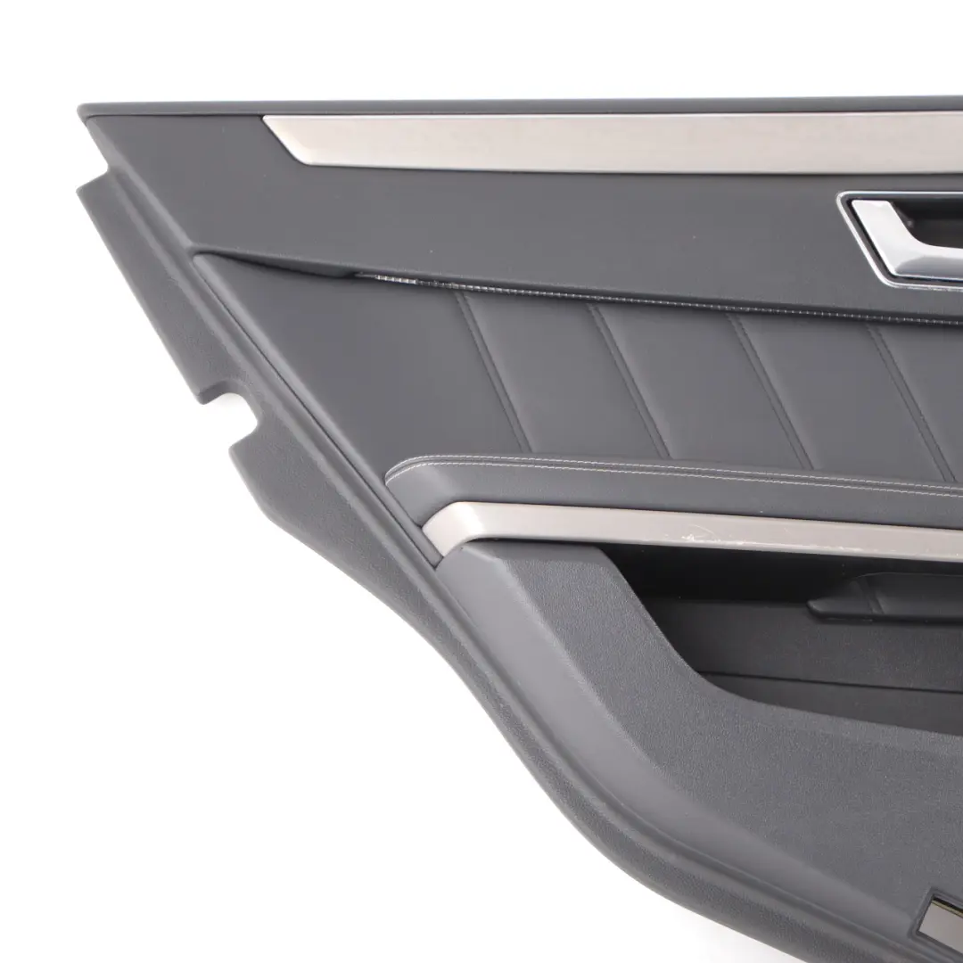 Door Card Rear Left N/S Trim Panel Cover Black Leather to Mercedes W212 with Part number A2127306770 Mercedes W212 Door Card Rear Left N/S Trim Panel Cover Black Leather - SKU A2127306770-2 - Part number A2127306770