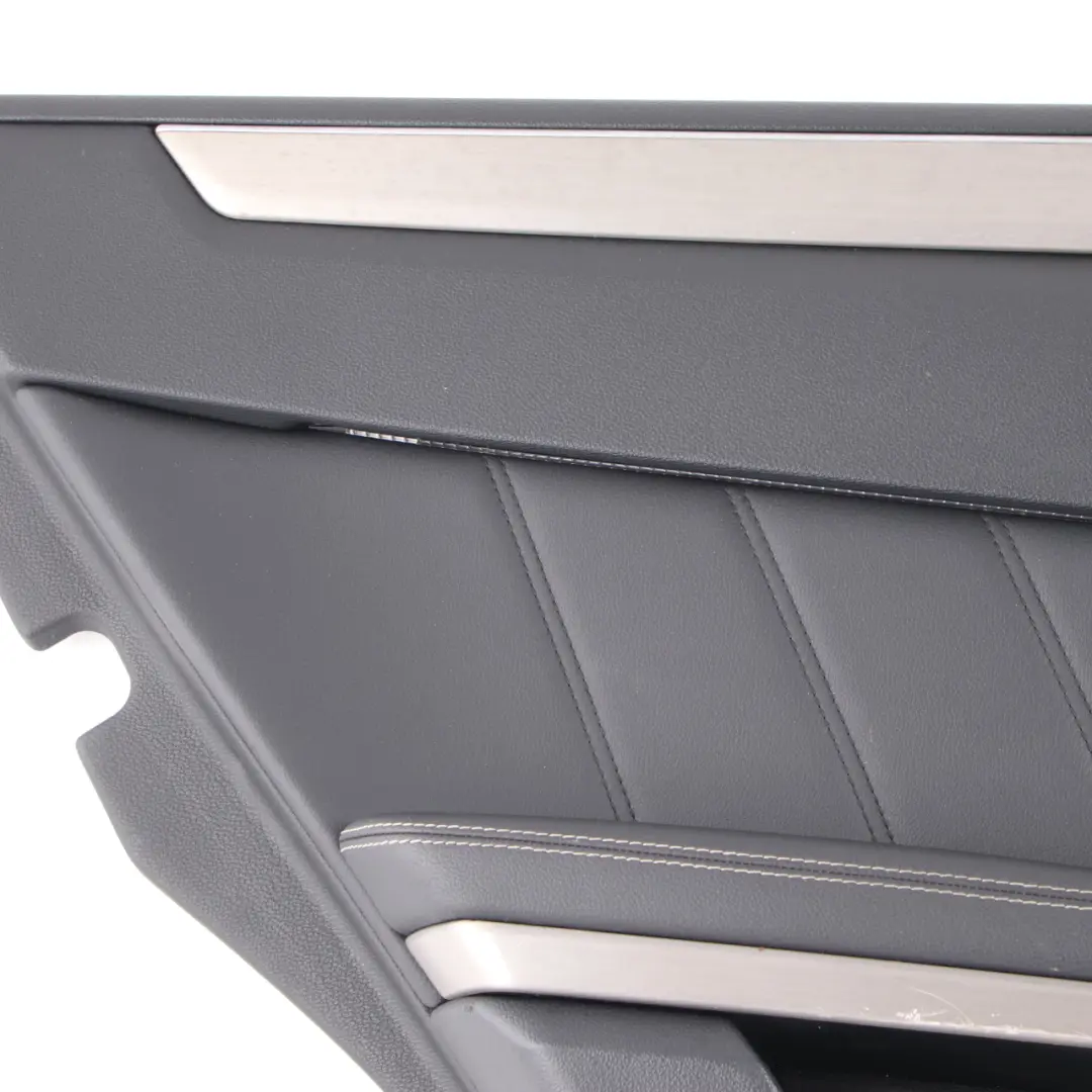 Door Card Rear Left N/S Trim Panel Cover Black Leather to Mercedes W212 with Part number A2127306770 Mercedes W212 Door Card Rear Left N/S Trim Panel Cover Black Leather - SKU A2127306770-2 - Part number A2127306770
