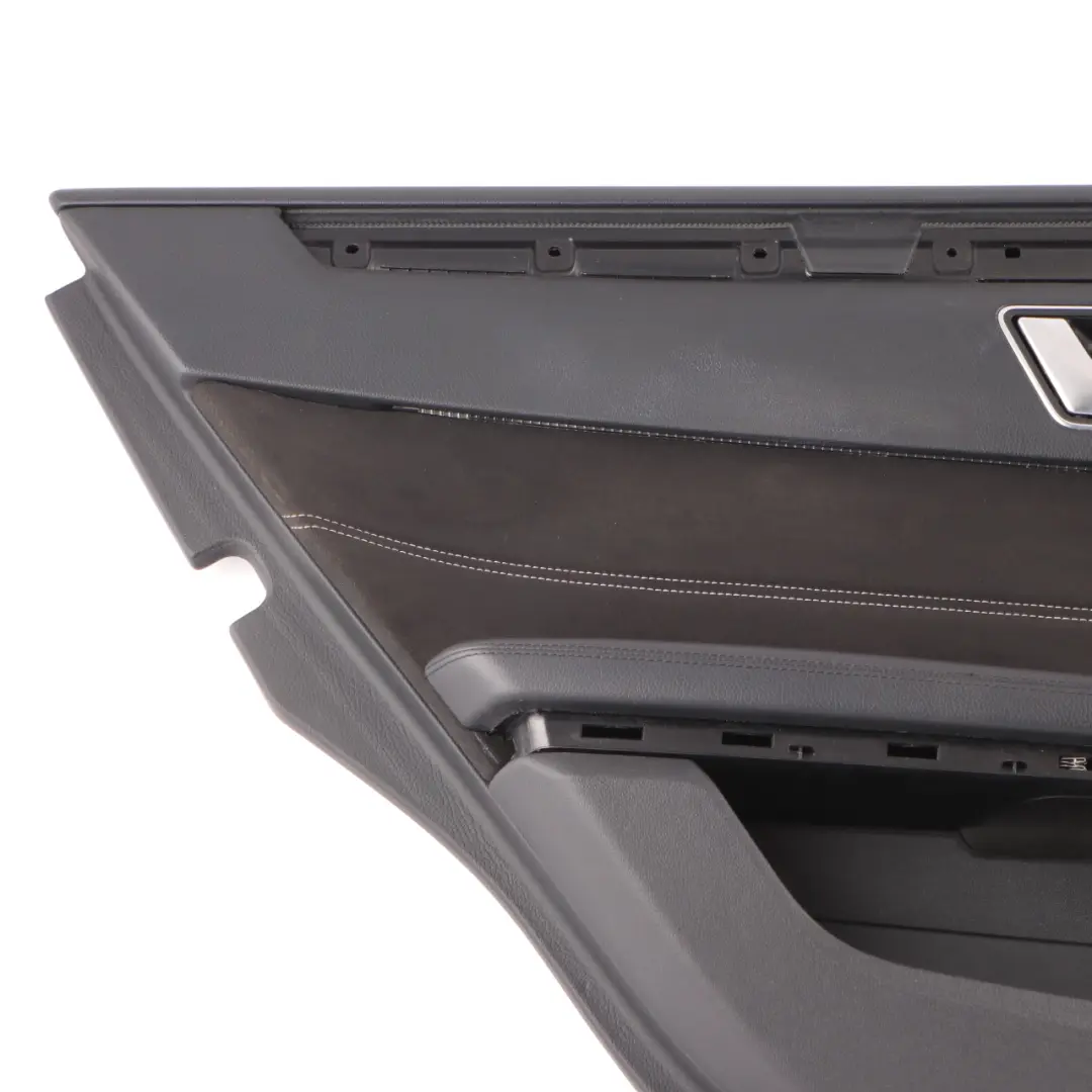 Door Card Rear Left N/S Trim Panel Cover Black Leather to Mercedes W212 with Part number A2127306770 Mercedes W212 Door Card Rear Left N/S Trim Panel Cover Black Leather - SKU A2127306770-3 - Part number A2127306770