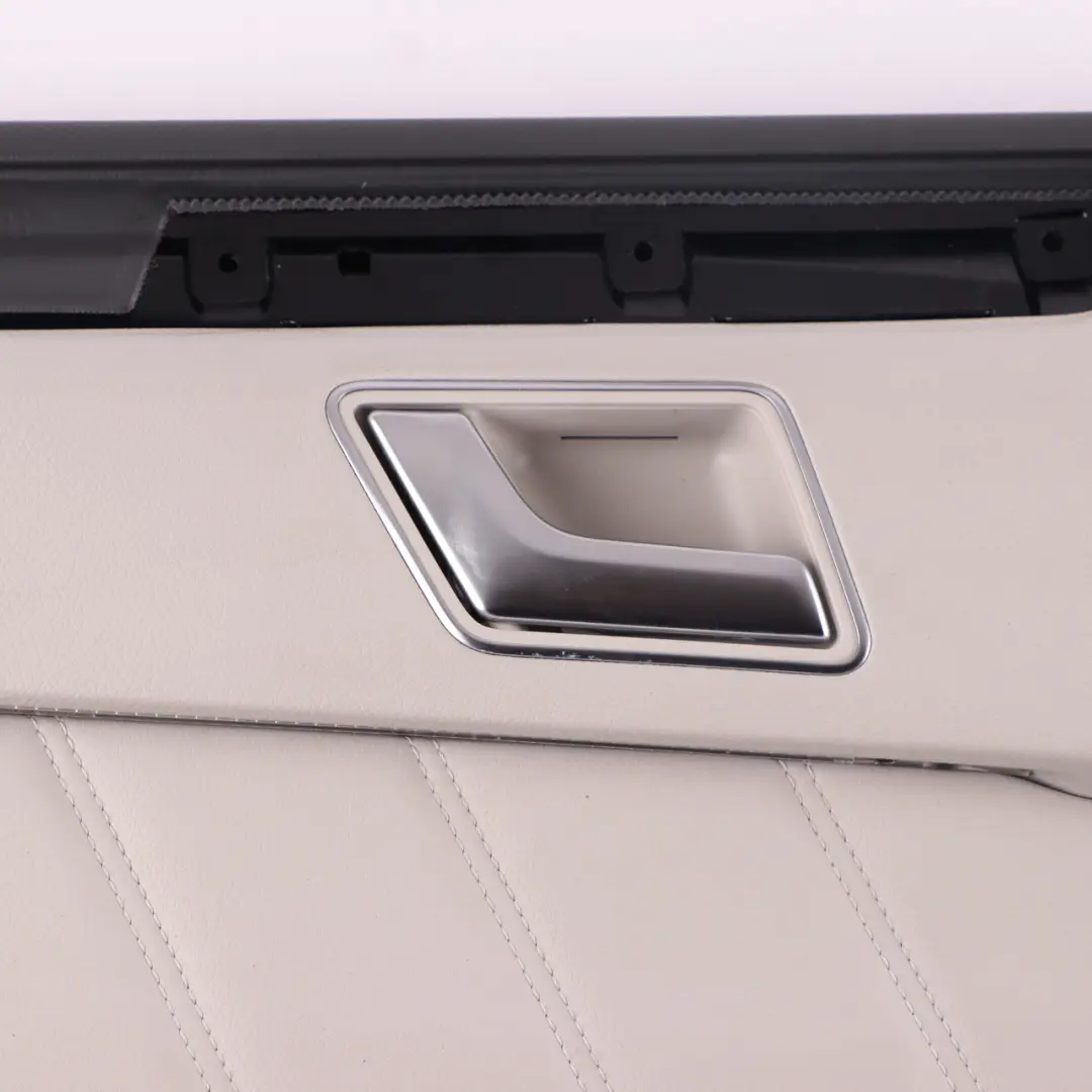 Mercedes W212 Door Card Rear Left N/S Trim Panel Cover Beige Leather - SKU A2127306770-4 - Part number A2127306770