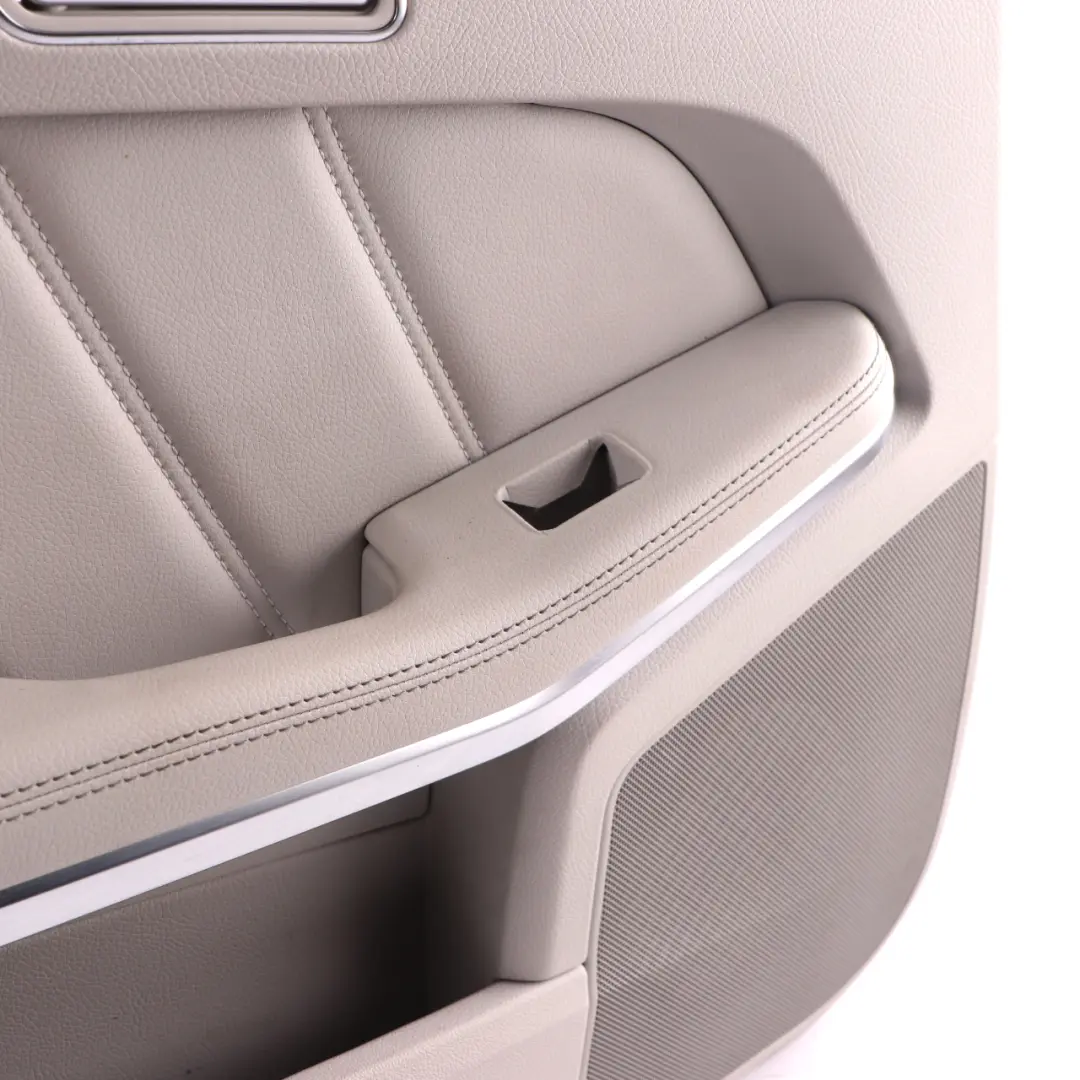 Mercedes W212 Door Card Rear Left N/S Trim Panel Cover Beige Leather - SKU A2127306770-4 - Part number A2127306770
