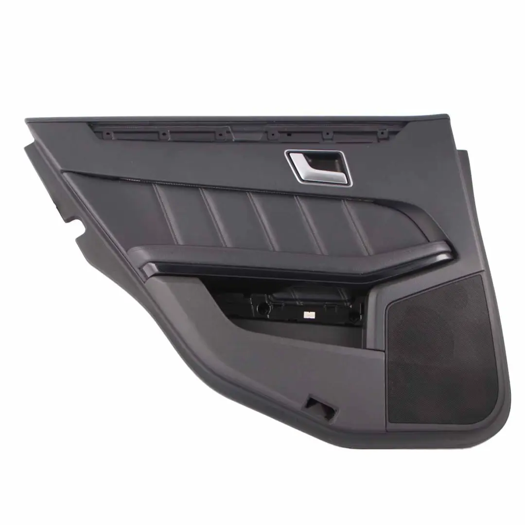 Tarjeta de Puerta Trasera Izquierda de Imitación Cuero Negro para Mercedes W212 con número de pieza A2127306770 Mercedes W212 Tarjeta de Puerta Trasera Izquierda de Imitación Cuero Negro - SKU A2127306770 - Número de pieza A2127306770