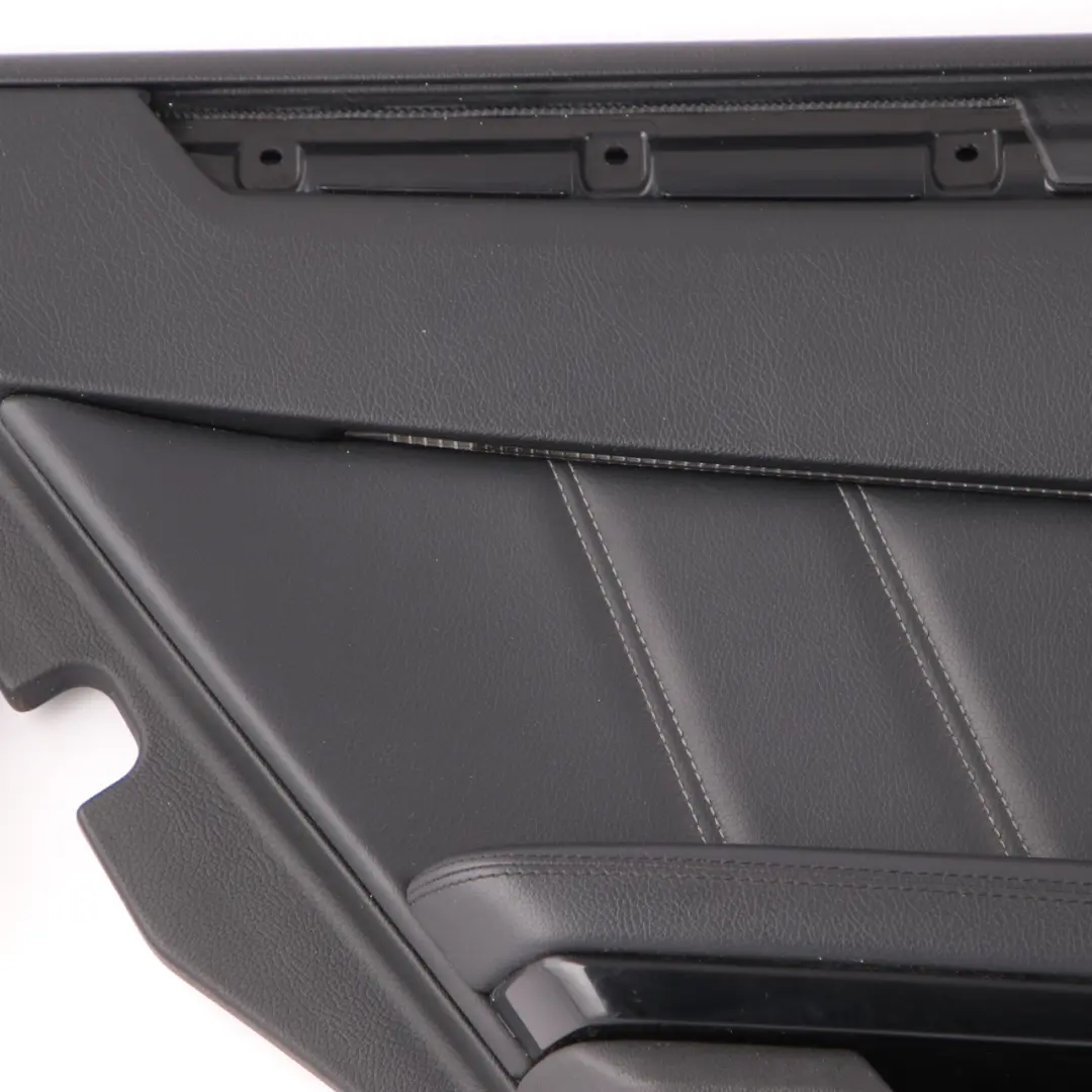 Door Card Rear Left N/S Trim Panel Covering Black Leather to Mercedes W212 with Part number A2127306770 Mercedes W212 Door Card Rear Left N/S Trim Panel Covering Black Leather - SKU A2127306770 - Part number A2127306770