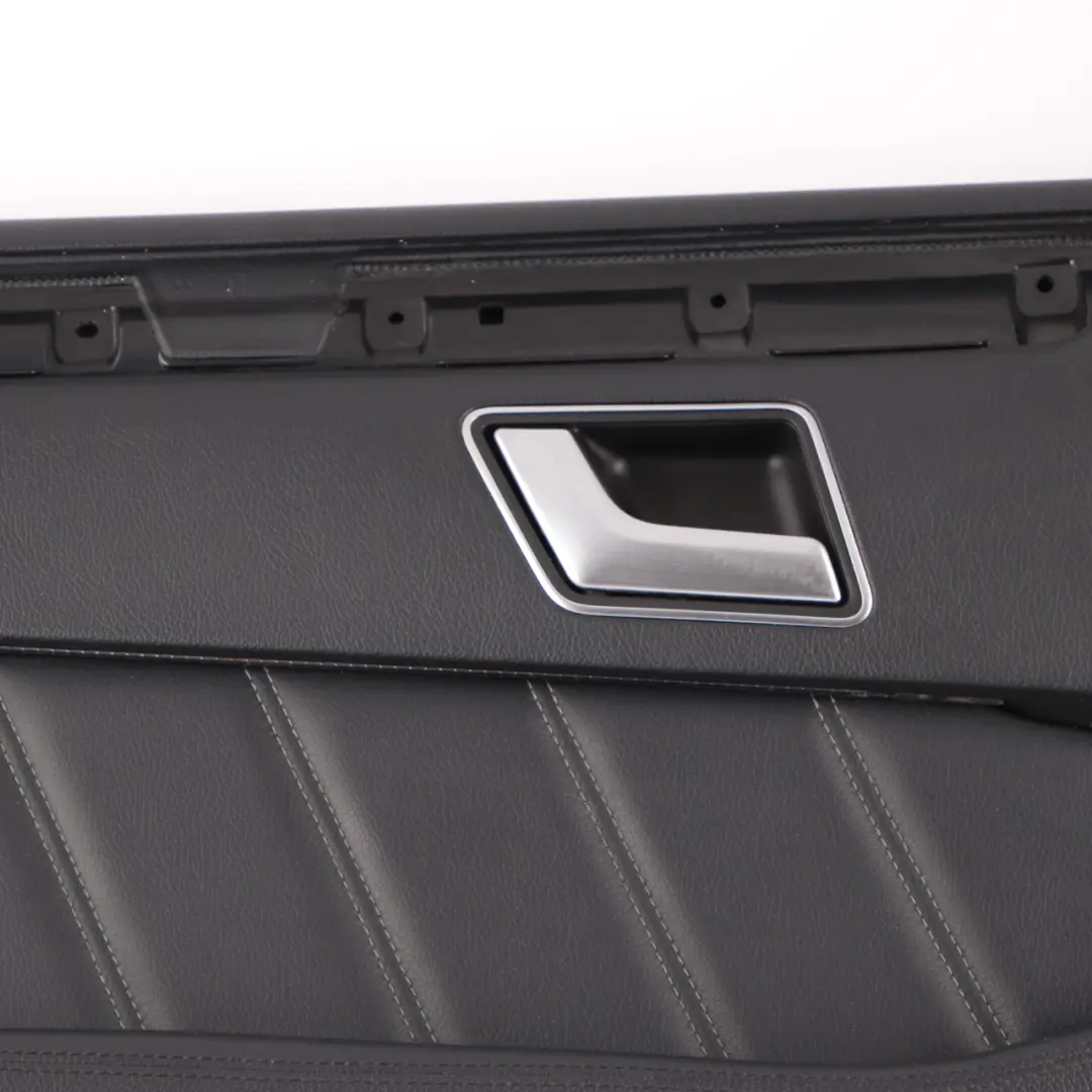 Door Card Rear Left N/S Trim Panel Covering Black Leather to Mercedes W212 with Part number A2127306770 Mercedes W212 Door Card Rear Left N/S Trim Panel Covering Black Leather - SKU A2127306770 - Part number A2127306770