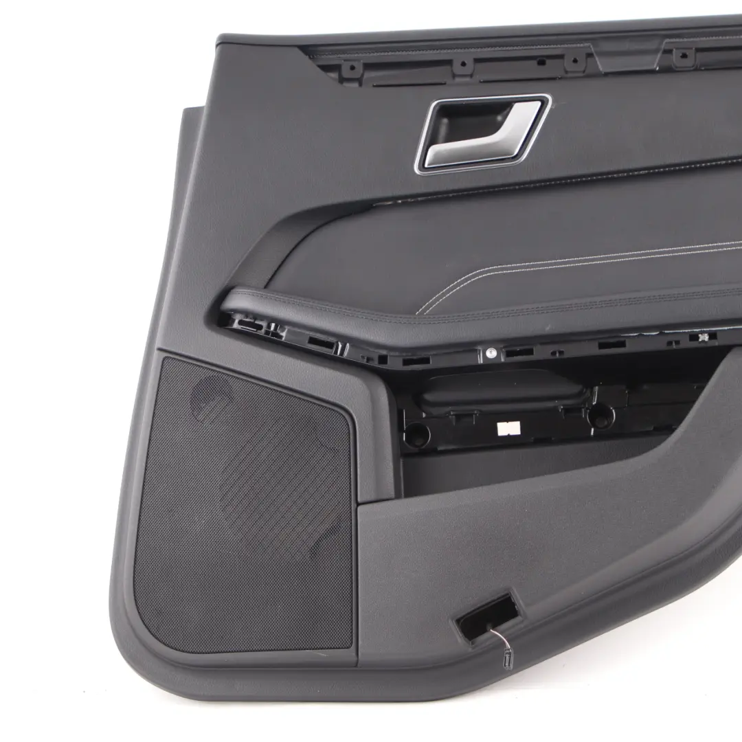 Door Card Rear Right O/S Door Trim Panel Cover Black Leather to Mercedes W212 with Part number A2127306870 Mercedes W212 Door Card Rear Right O/S Door Trim Panel Cover Black Leather - SKU A2127306870-1 - Part number A2127306870