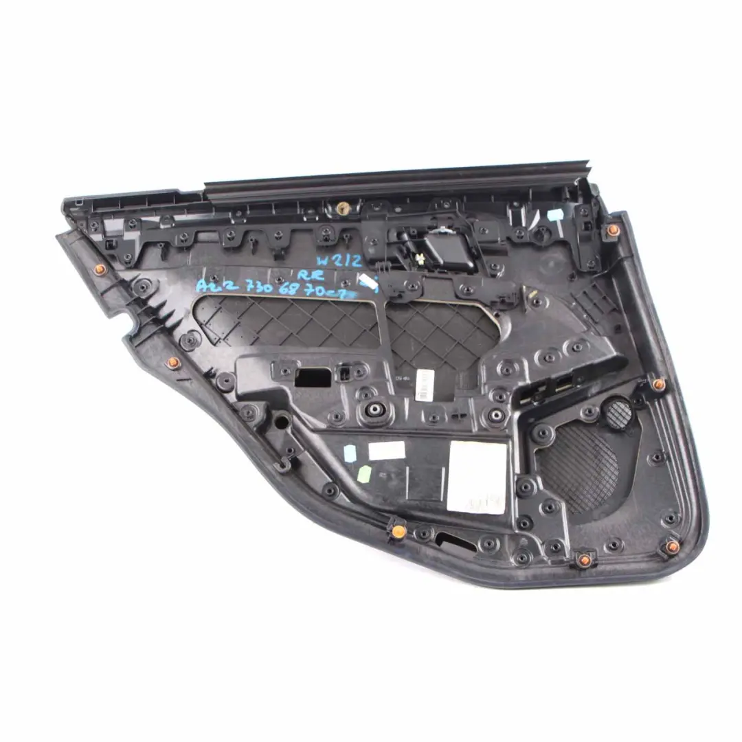 Door Card Rear Right O/S Door Trim Panel Cover Black Leather to Mercedes W212 with Part number A2127306870 Mercedes W212 Door Card Rear Right O/S Door Trim Panel Cover Black Leather - SKU A2127306870-1 - Part number A2127306870
