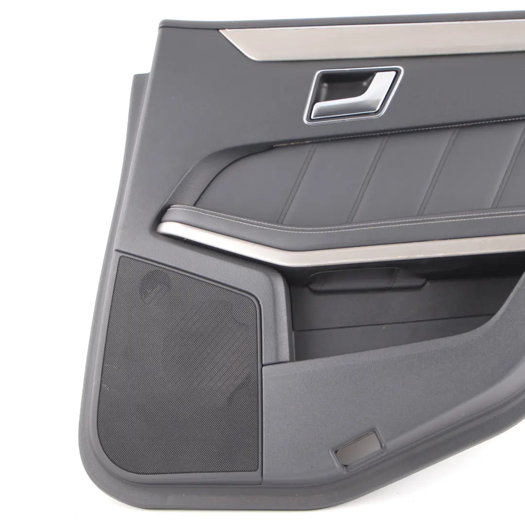 Door Card Rear Right O/S Door Trim Panel Cover Black Leather to Mercedes W212 with Part number A2127306870 Mercedes W212 Door Card Rear Right O/S Door Trim Panel Cover Black Leather - SKU A2127306870-2 - Part number A2127306870