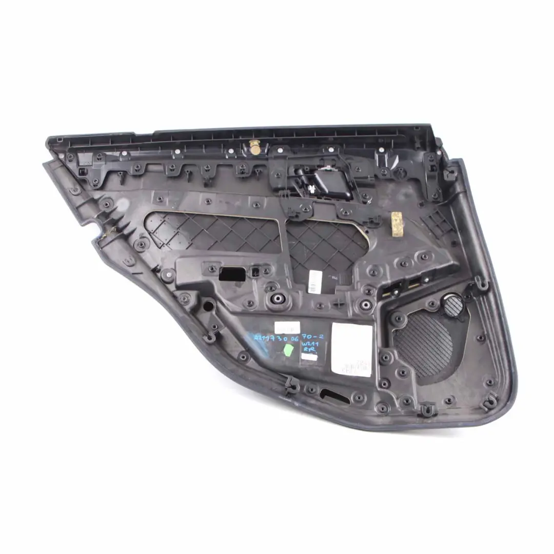 Door Card Rear Right O/S Door Trim Panel Cover Black Leather to Mercedes W212 with Part number A2127306870 Mercedes W212 Door Card Rear Right O/S Door Trim Panel Cover Black Leather - SKU A2127306870-2 - Part number A2127306870