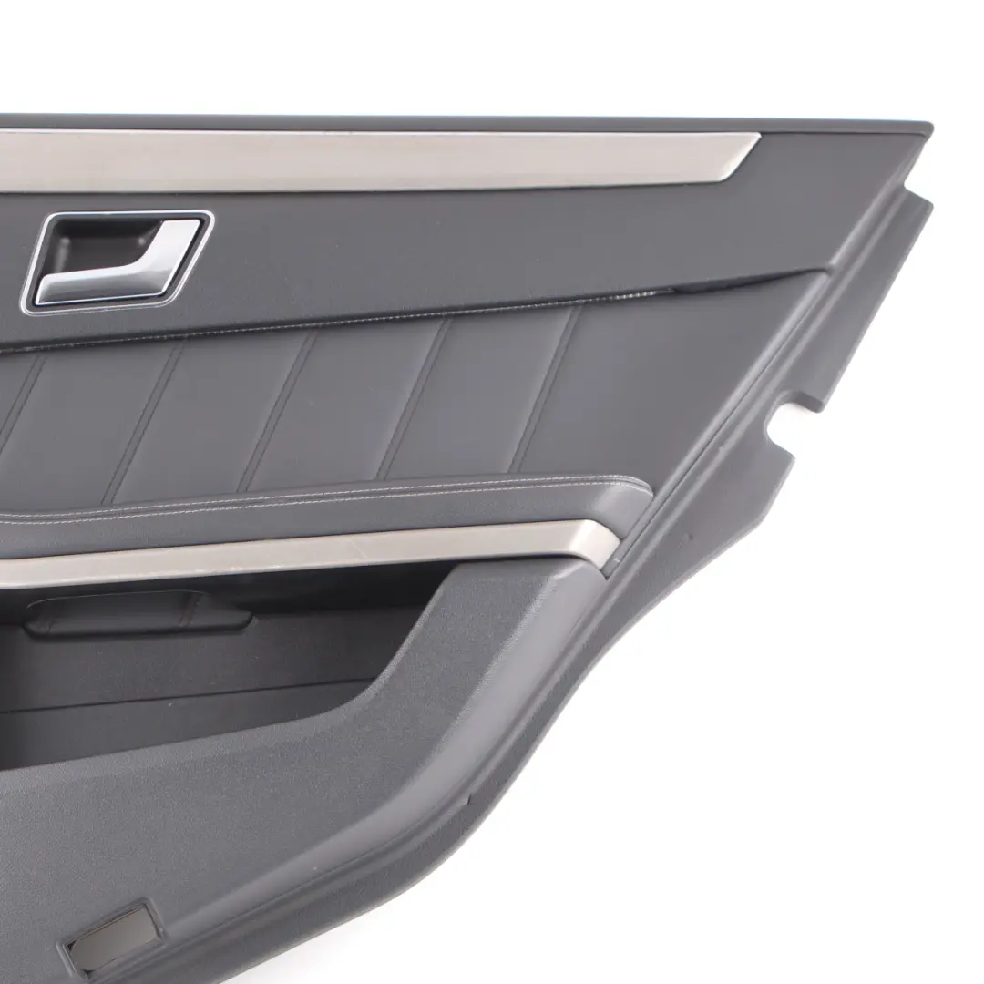 Door Card Rear Right O/S Door Trim Panel Cover Black Leather to Mercedes W212 with Part number A2127306870 Mercedes W212 Door Card Rear Right O/S Door Trim Panel Cover Black Leather - SKU A2127306870-2 - Part number A2127306870