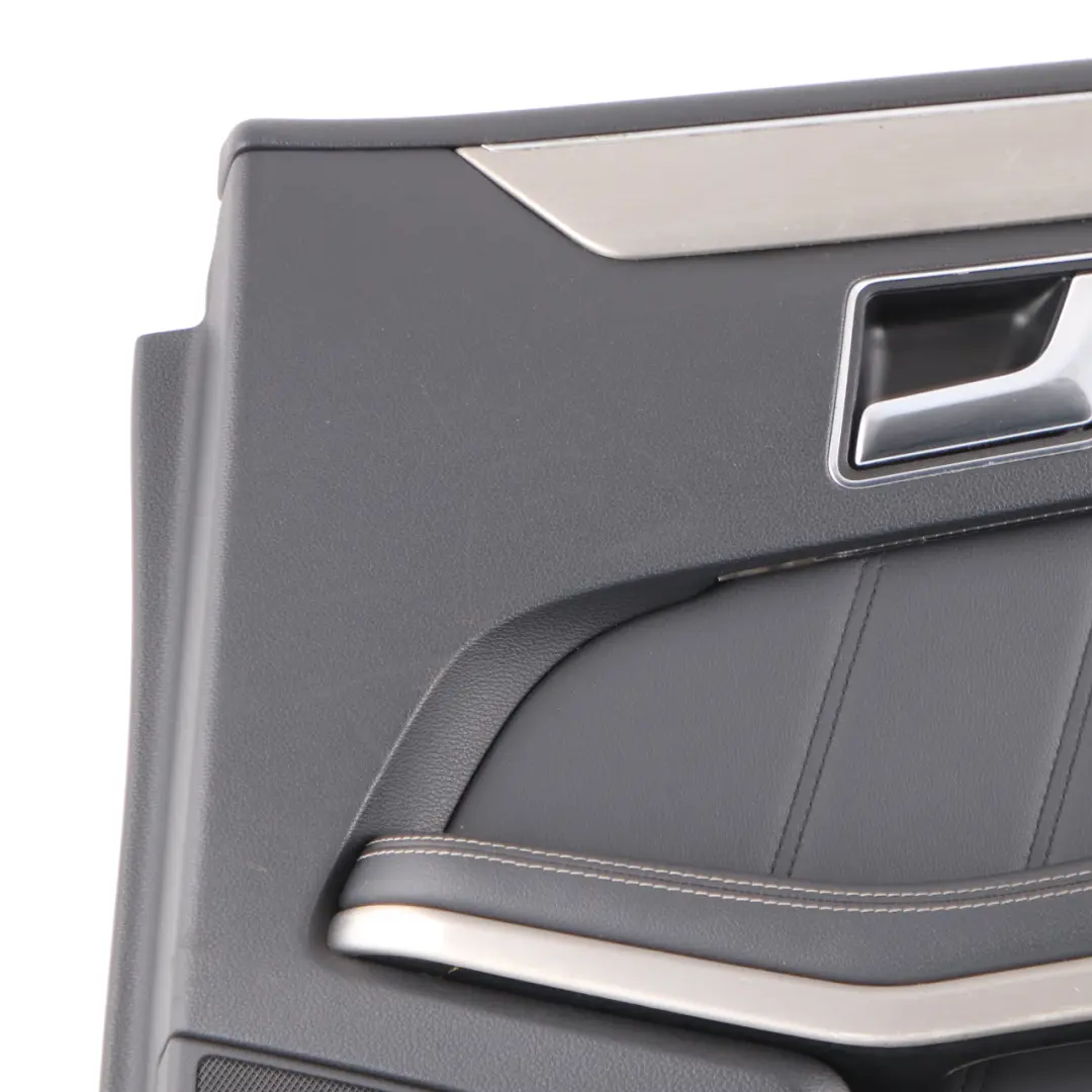 Mercedes W212 Door Card Rear Right O/S Door Trim Panel Cover Black Leather - SKU A2127306870-2 - Part number A2127306870