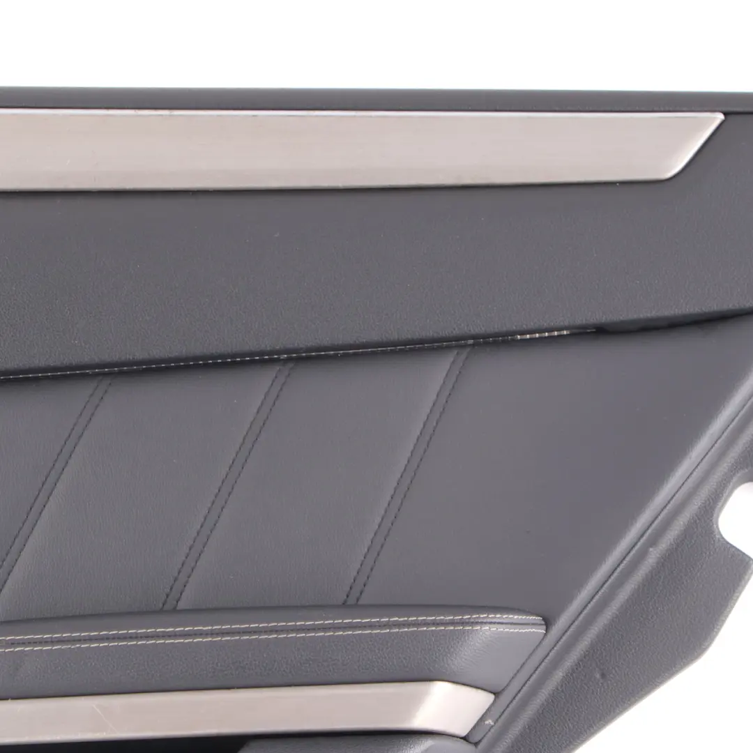 Door Card Rear Right O/S Door Trim Panel Cover Black Leather to Mercedes W212 with Part number A2127306870 Mercedes W212 Door Card Rear Right O/S Door Trim Panel Cover Black Leather - SKU A2127306870-2 - Part number A2127306870