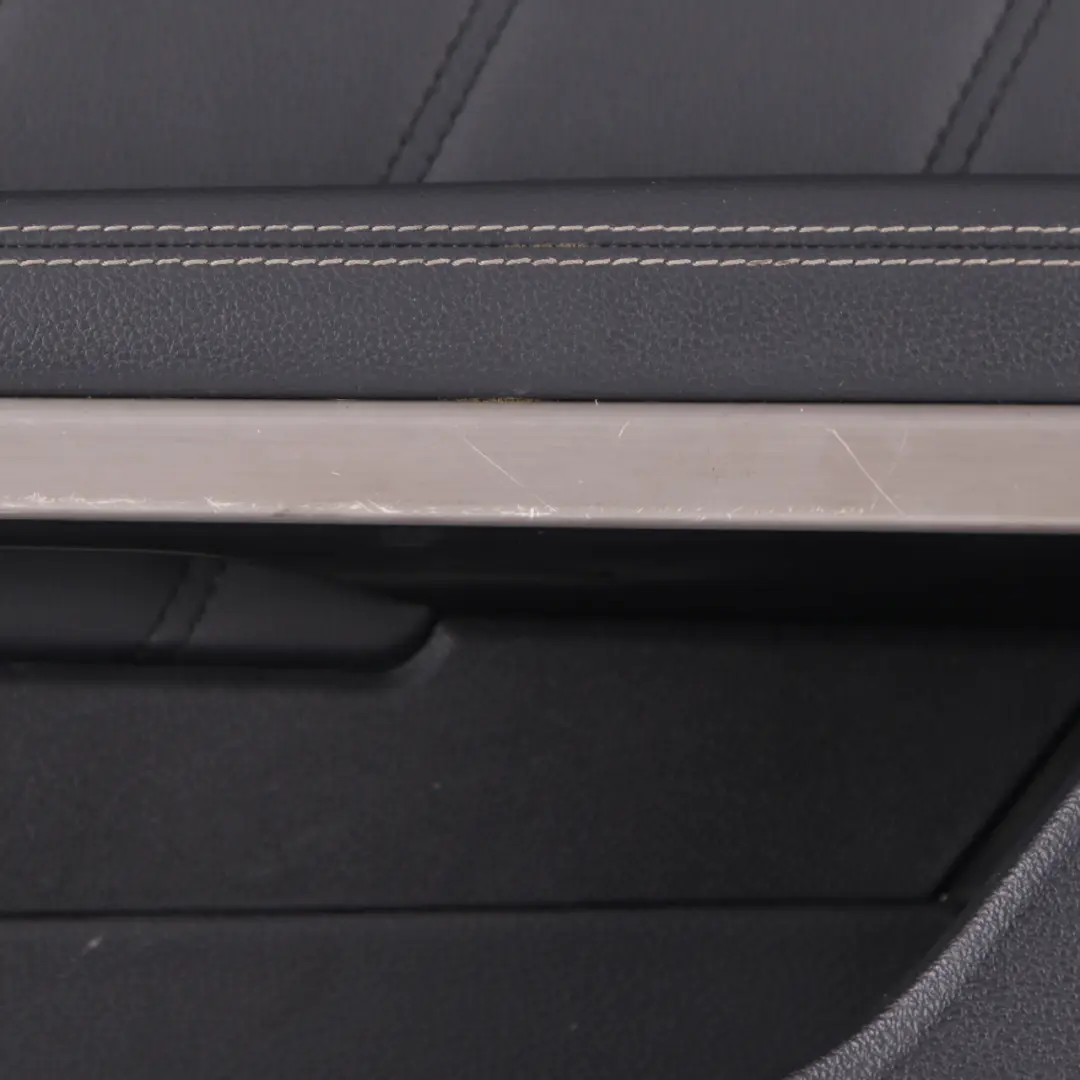 Mercedes W212 Door Card Rear Right O/S Door Trim Panel Cover Black Leather - SKU A2127306870-2 - Part number A2127306870
