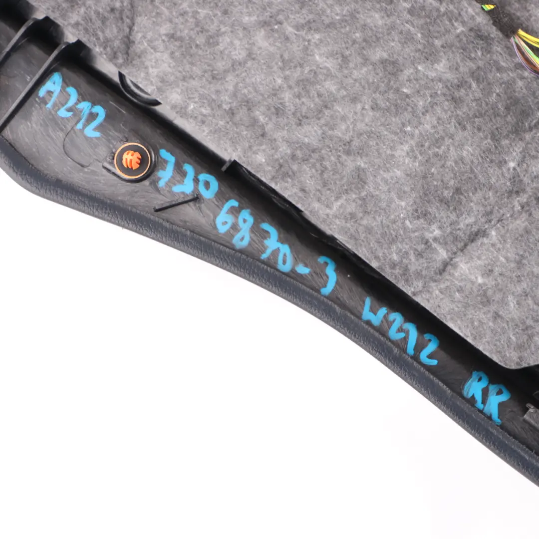 Door Card Rear Right O/S Door Trim Panel Cover Black Leather to Mercedes W212 with Part number A2127306870 Mercedes W212 Door Card Rear Right O/S Door Trim Panel Cover Black Leather - SKU A2127306870-3 - Part number A2127306870