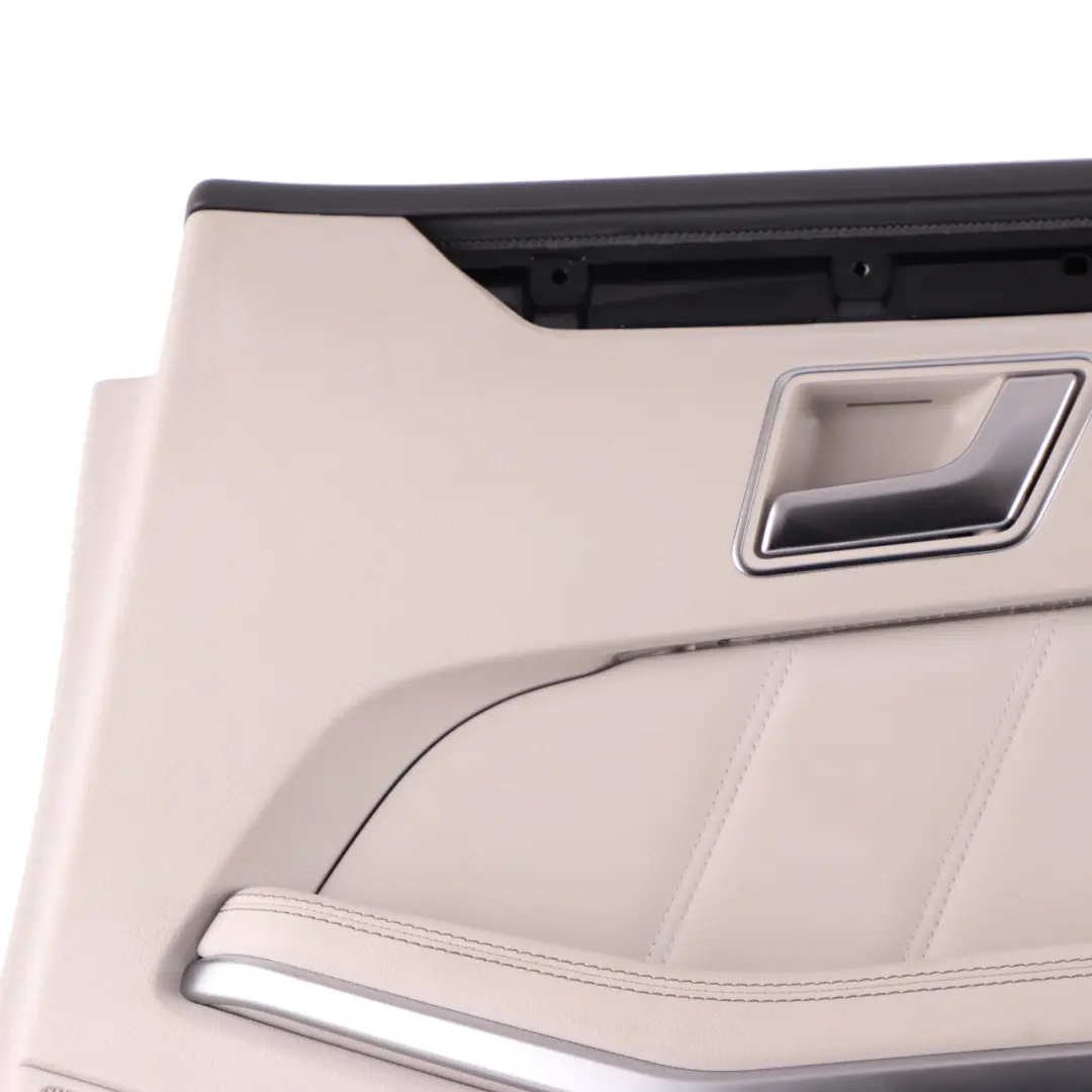 Door Card Rear Right O/S Door Trim Panel Cover Beige Leather to Mercedes W212 with Part number A2127306870 Mercedes W212 Door Card Rear Right O/S Door Trim Panel Cover Beige Leather - SKU A2127306870-4 - Part number A2127306870