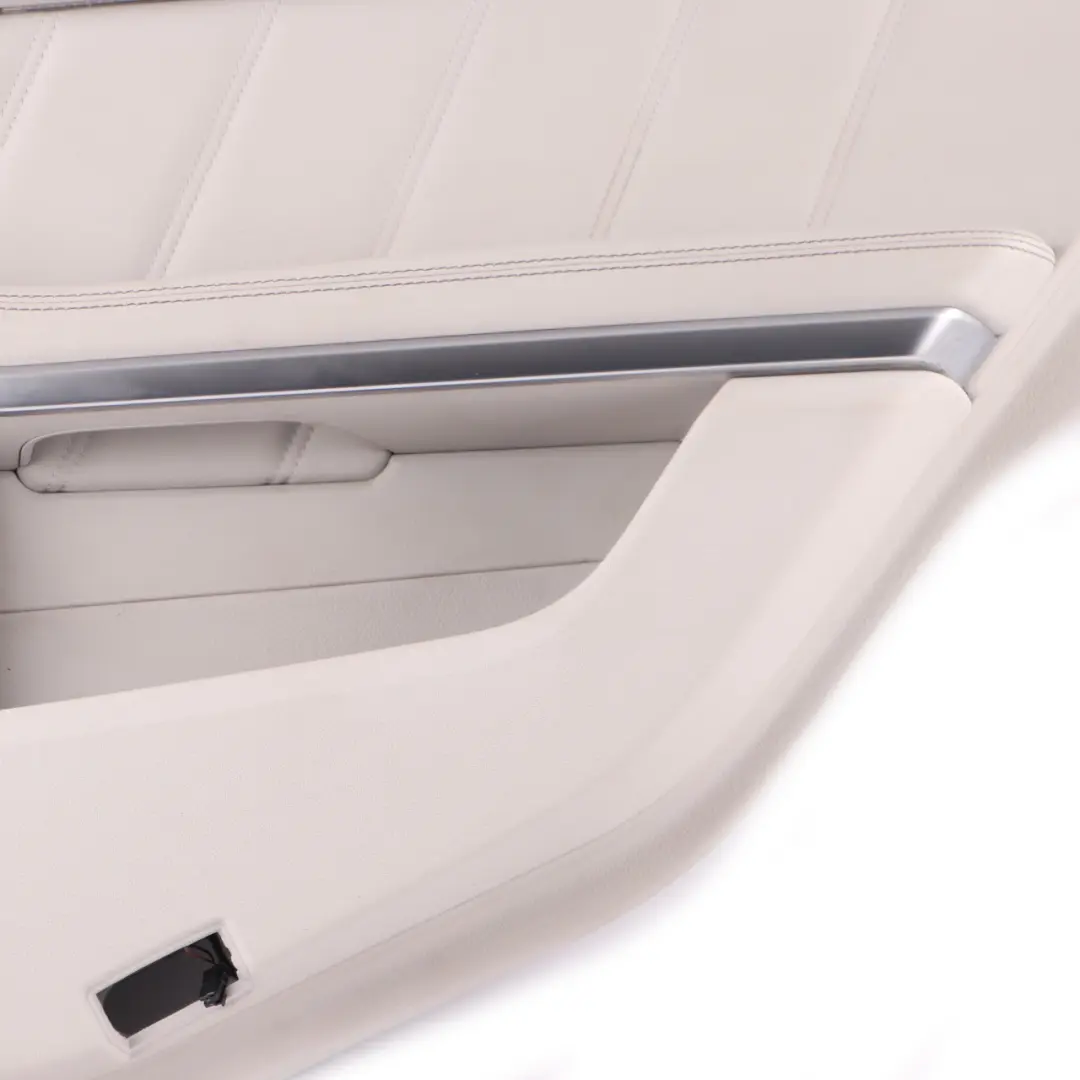 Mercedes W212 Door Card Rear Right O/S Door Trim Panel Cover Beige Leather - SKU A2127306870-4 - Part number A2127306870