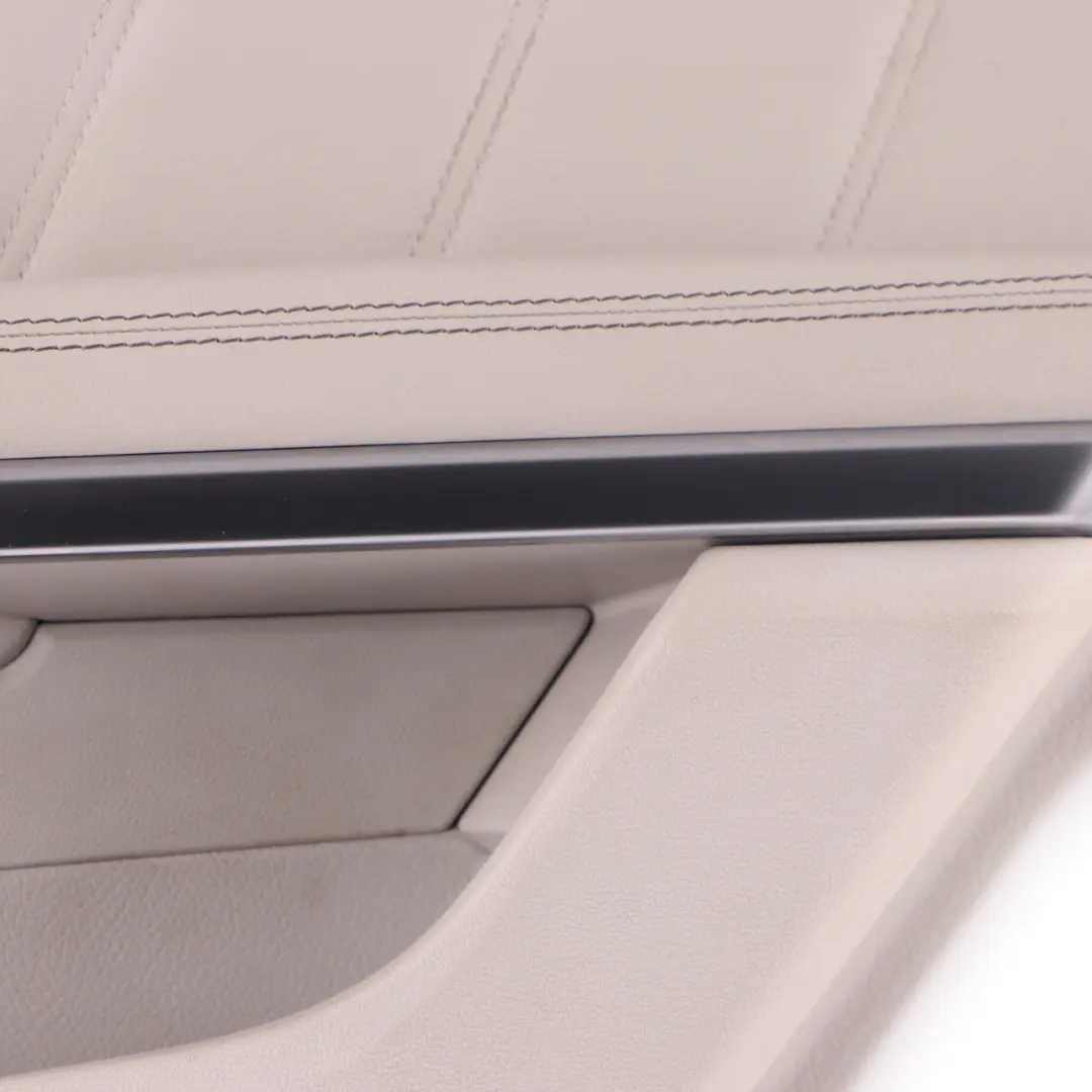 Door Card Rear Right O/S Door Trim Panel Cover Beige Leather to Mercedes W212 with Part number A2127306870 Mercedes W212 Door Card Rear Right O/S Door Trim Panel Cover Beige Leather - SKU A2127306870-4 - Part number A2127306870