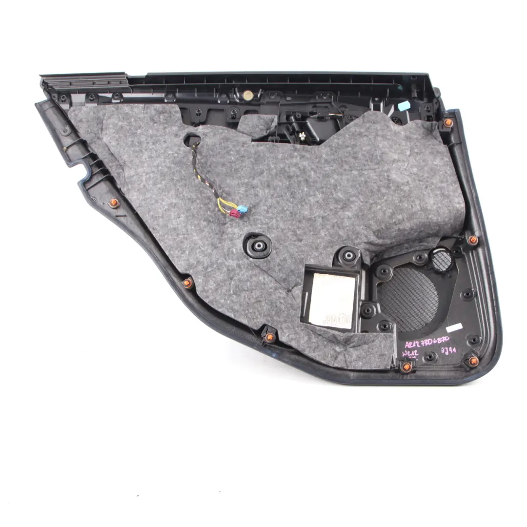 Door Card Rear Right O/S Trim Panel Cover Black Imitation Leather to Mercedes W212 with Part number A2127306870 Mercedes W212 Door Card Rear Right O/S Trim Panel Cover Black Imitation Leather - SKU A2127306870 - Part number A2127306870