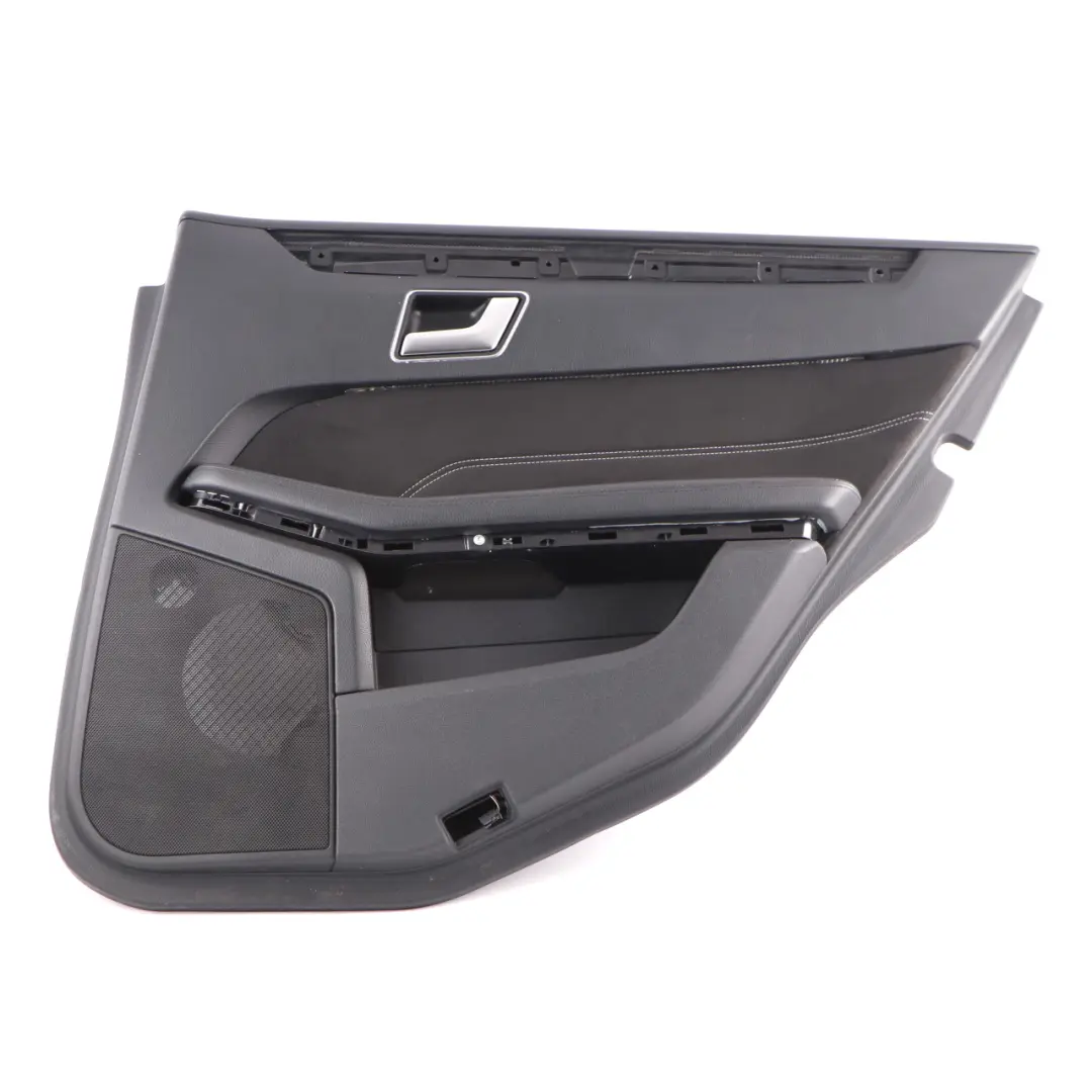 Mercedes W212 Door Card Rear Right O/S Trim Panel Cover Black Imitation Leather - SKU A2127306870 - Part number A2127306870