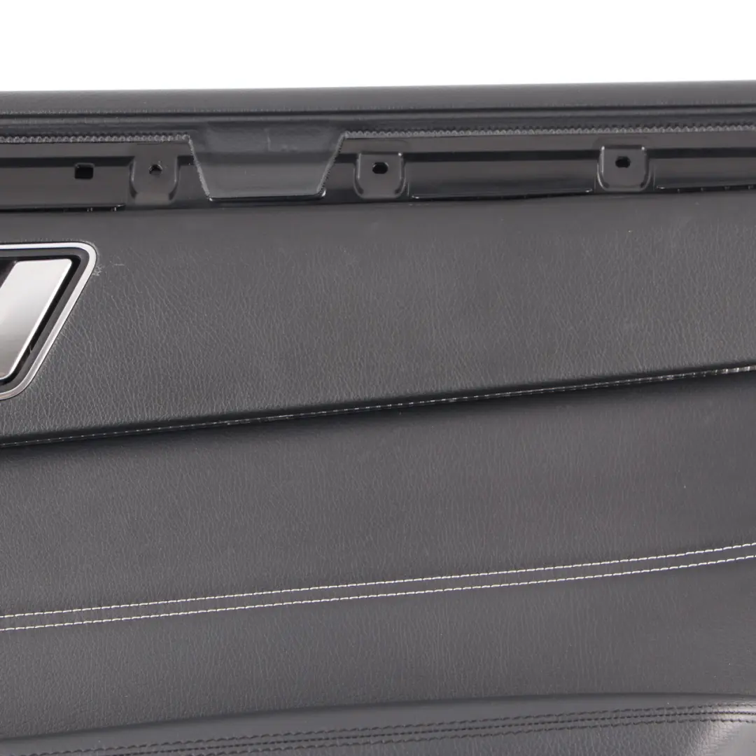 Door Card Rear Right O/S Trim Panel Cover Black Imitation Leather to Mercedes W212 with Part number A2127306870 Mercedes W212 Door Card Rear Right O/S Trim Panel Cover Black Imitation Leather - SKU A2127306870 - Part number A2127306870