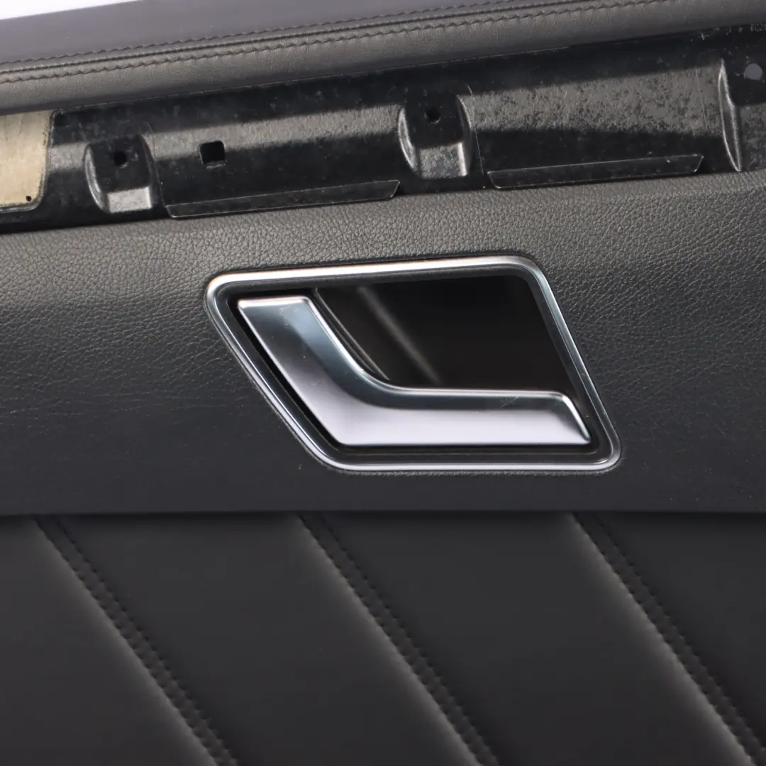 Door Card Rear Left N/S Black Leather to Mercedes W212 with Part number A2127307370 Mercedes W212 Door Card Rear Left N/S Black Leather - SKU A2127307370 - Part number A2127307370