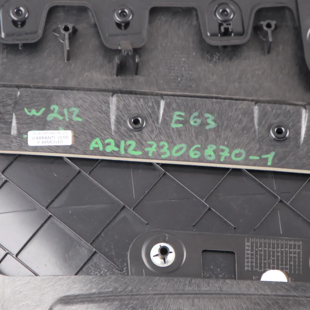 Door Card Rear Right O/S Trim Panel Cover Black Leather to Mercedes W212 with Part number A2127307470 Mercedes W212 Door Card Rear Right O/S Trim Panel Cover Black Leather - SKU A2127307470 - Part number A2127307470