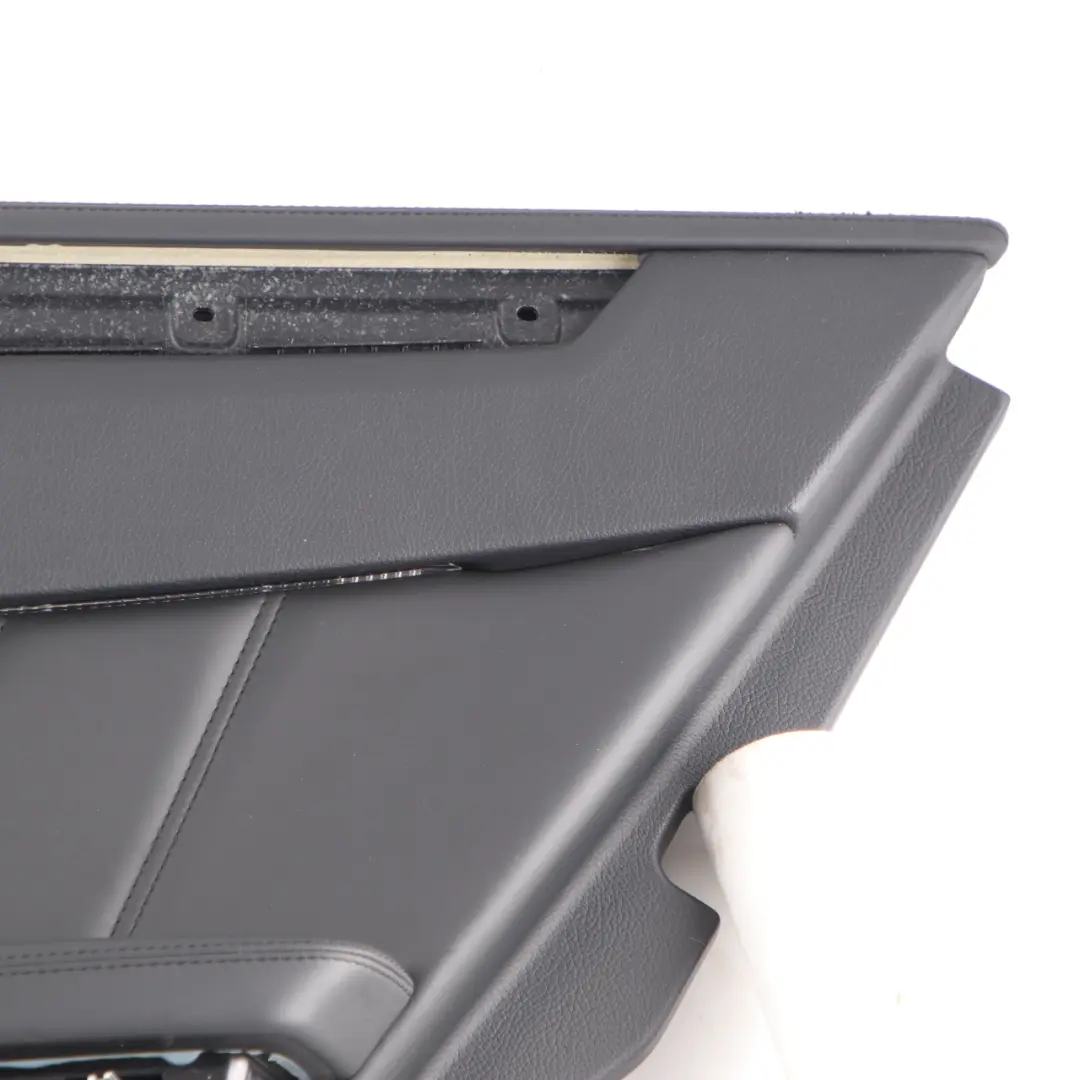 Mercedes W212 Door Card Rear Right O/S Trim Panel Cover Black Leather - SKU A2127307470 - Part number A2127307470