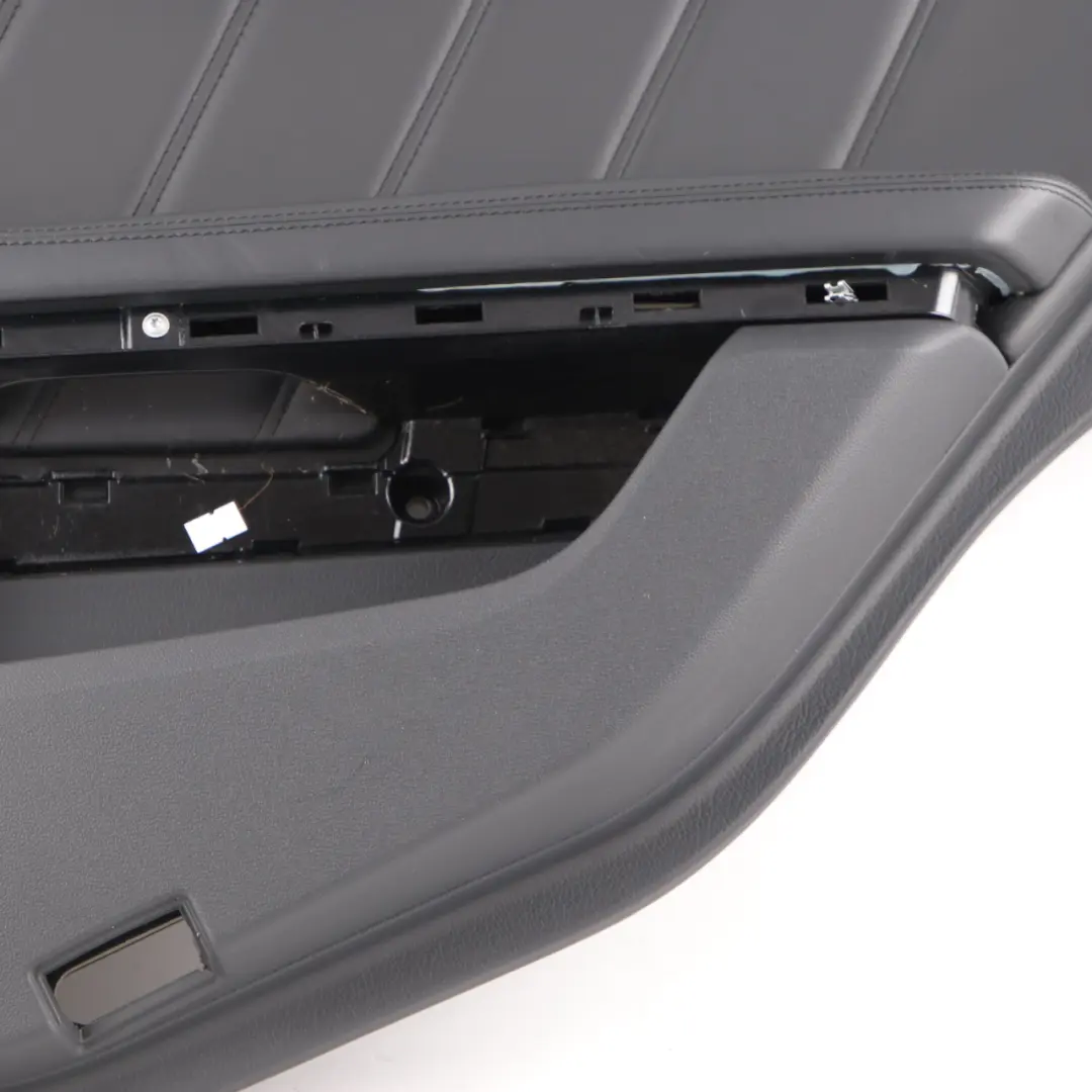 Mercedes W212 Door Card Rear Right O/S Trim Panel Cover Black Leather - SKU A2127307470 - Part number A2127307470