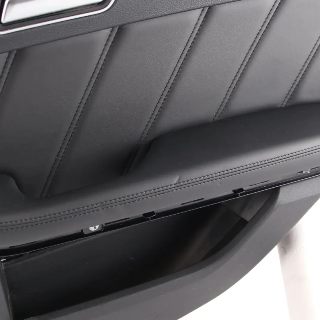 Mercedes W212 Door Card Rear Right O/S Trim Panel Cover Black Leather - SKU A2127307470 - Part number A2127307470