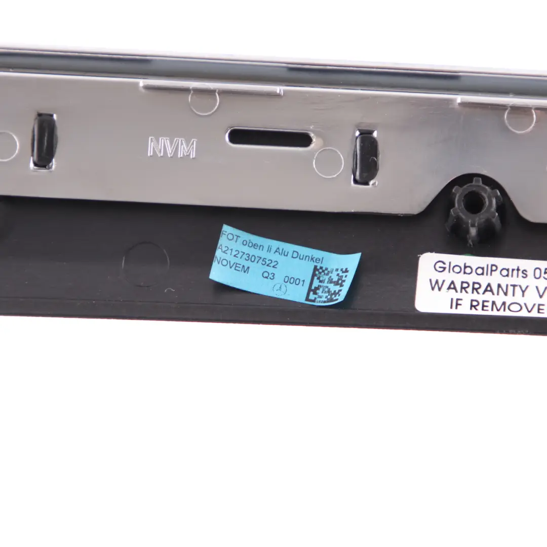 Mercedes W212 Interior Door Trim Cover Rear Left N/S Strip Aluminium - SKU A2127307522 - Part number A2127307522