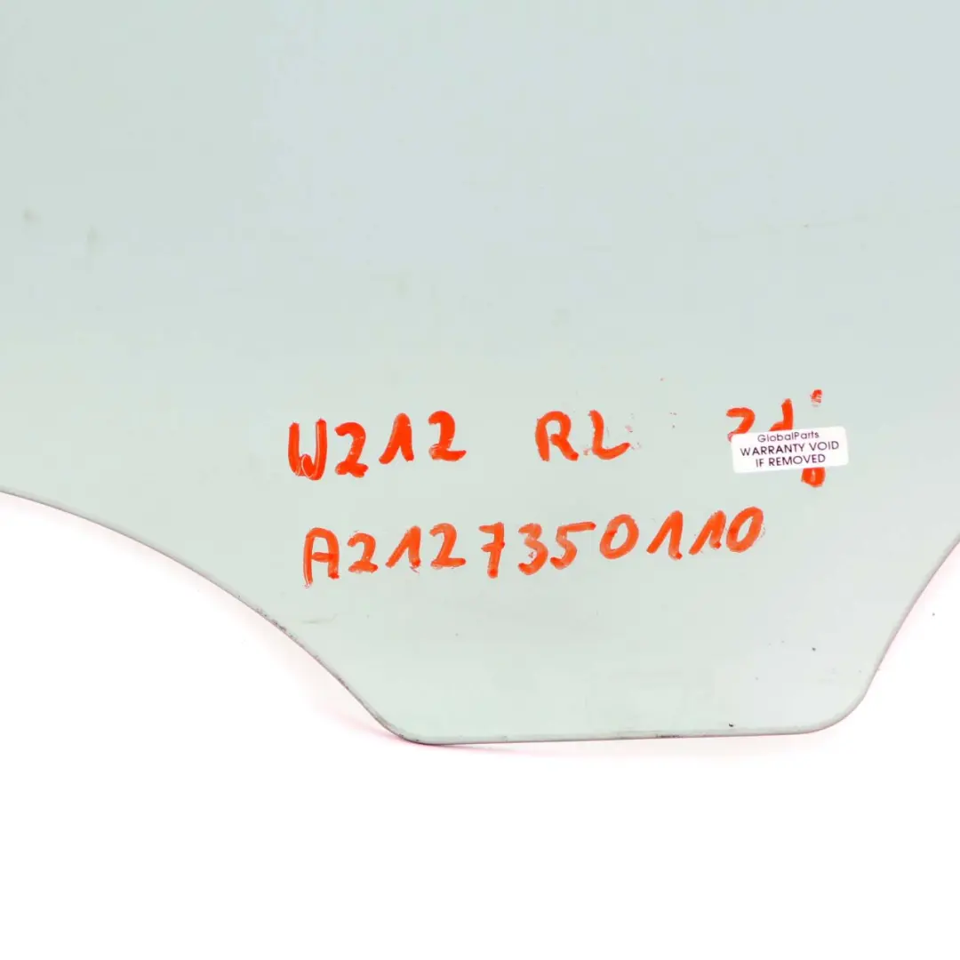 Mercedes W212 Window Glass Rear Left N/S Side Green AS2 - SKU A2127350110-1 - Part number A2127350110
