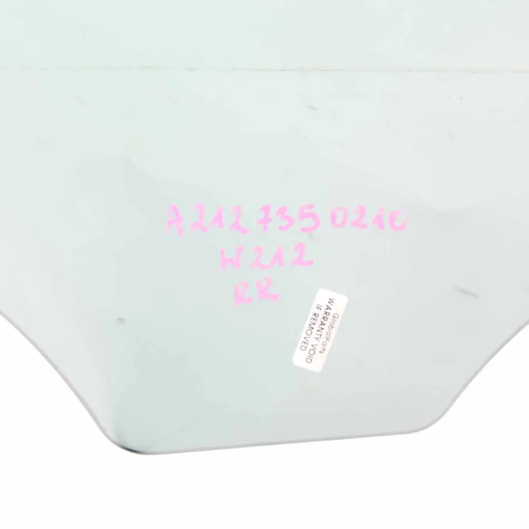 Vetro Finestra Posteriore Destro O/S Lato Verde AS2 per Mercedes W212 con numero di parte A2127350210 Mercedes W212 Vetro Finestra Posteriore Destro O/S Lato Verde AS2 - SKU A2127350210 - Numero di parte A2127350210