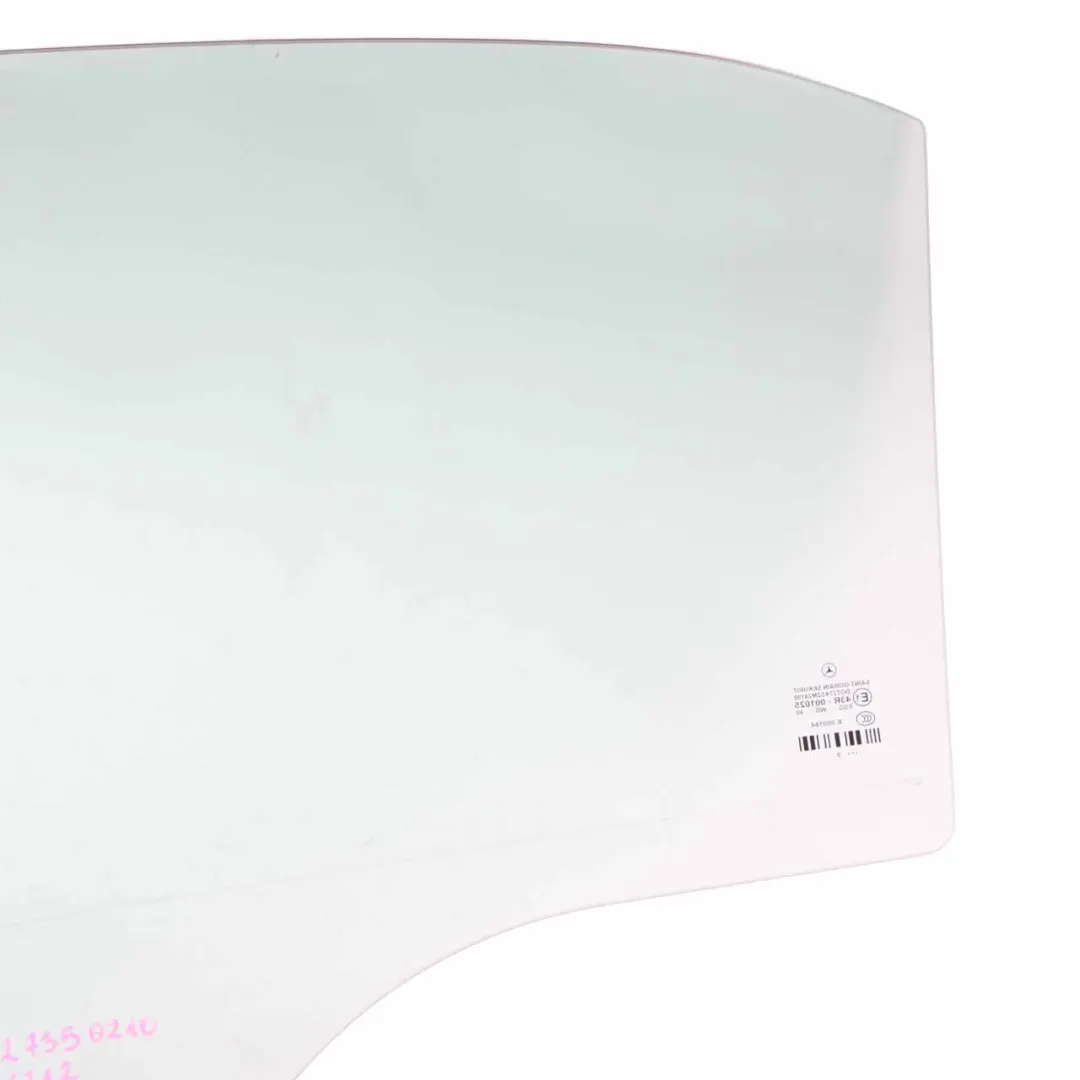 Mercedes W212 Window Glass Rear Right O/S Side Green AS2 - SKU A2127350210 - Part number A2127350210