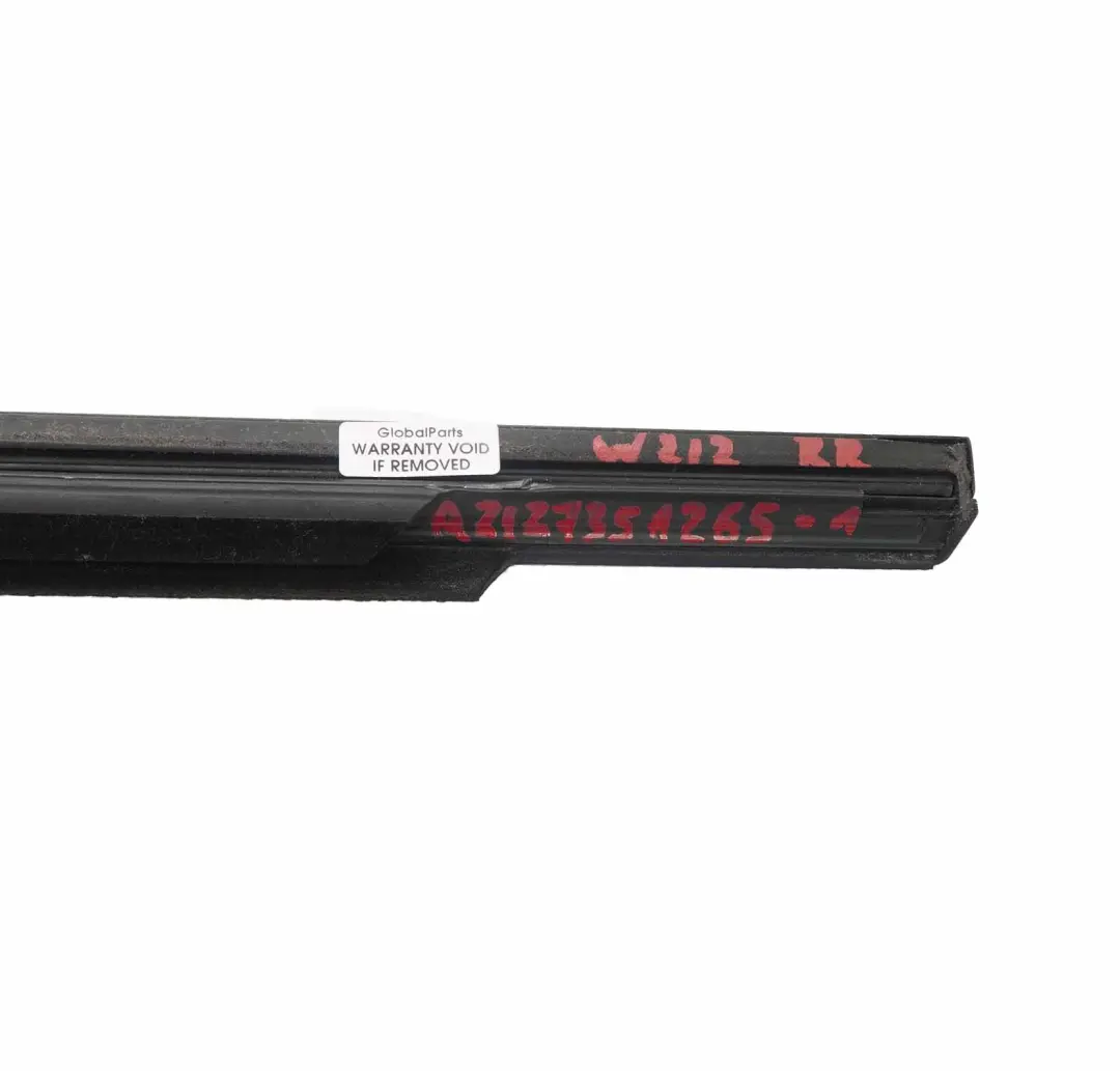  Window Strip Mercedes W212 Door Trim Molding Rear Right O/S Black - SKU A2127351265-1 - Part number A2127351265