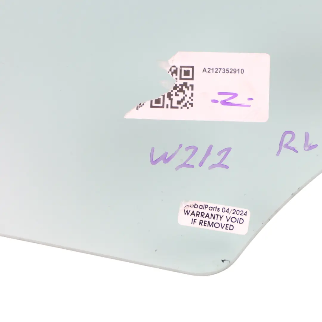 Szyba Drzwi Lewy Tył Zielona AS2 do Mercedes W212 o numerze A2127352910 Mercedes W212 Szyba Drzwi Lewy Tył Zielona AS2 - SKU A2127352910 - Numer Części A2127352910